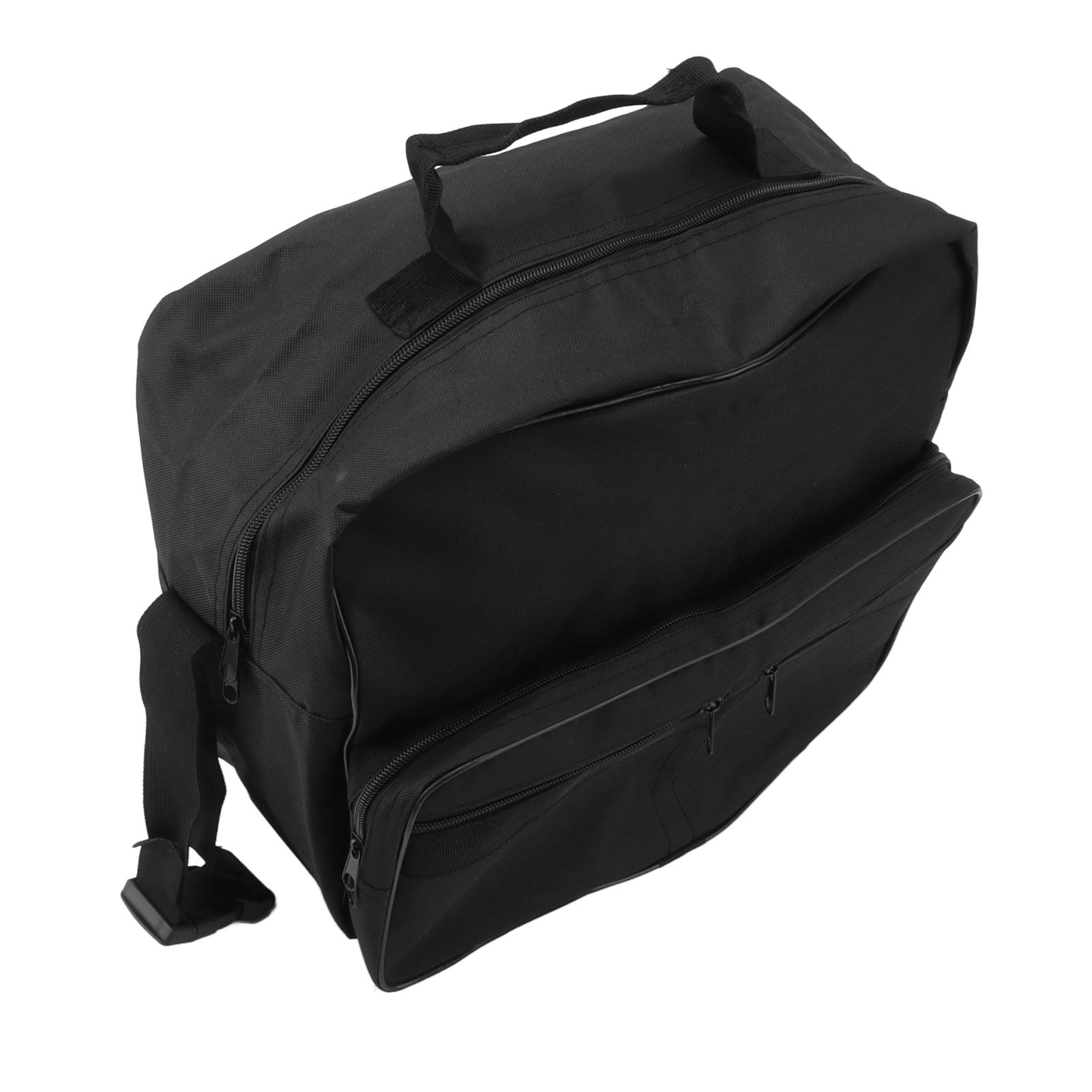 Wheelchair Bag Hang On Back Storage Tote Portable Large Capacity Waterproof Accessible Pouch Travel Messenger Black - Image 4