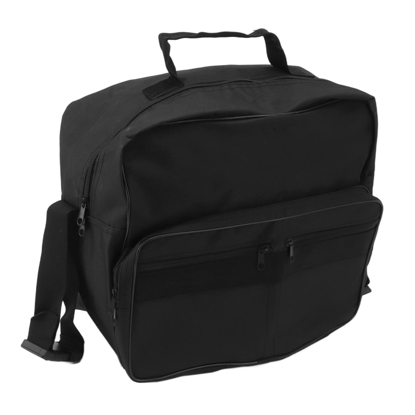 Wheelchair Bag Hang On Back Storage Tote Portable Large Capacity Waterproof Accessible Pouch Travel Messenger Black - Image 6