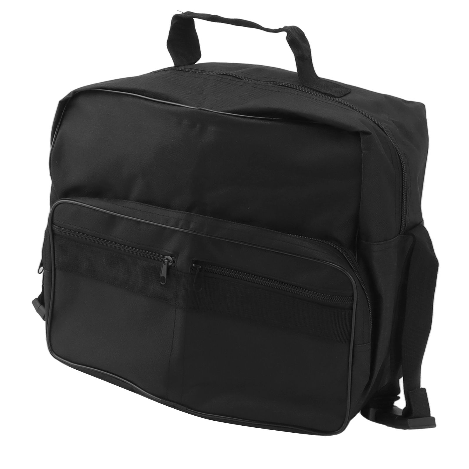 Wheelchair Bag Hang On Back Storage Tote Portable Large Capacity Waterproof Accessible Pouch Travel Messenger Black - Image 7