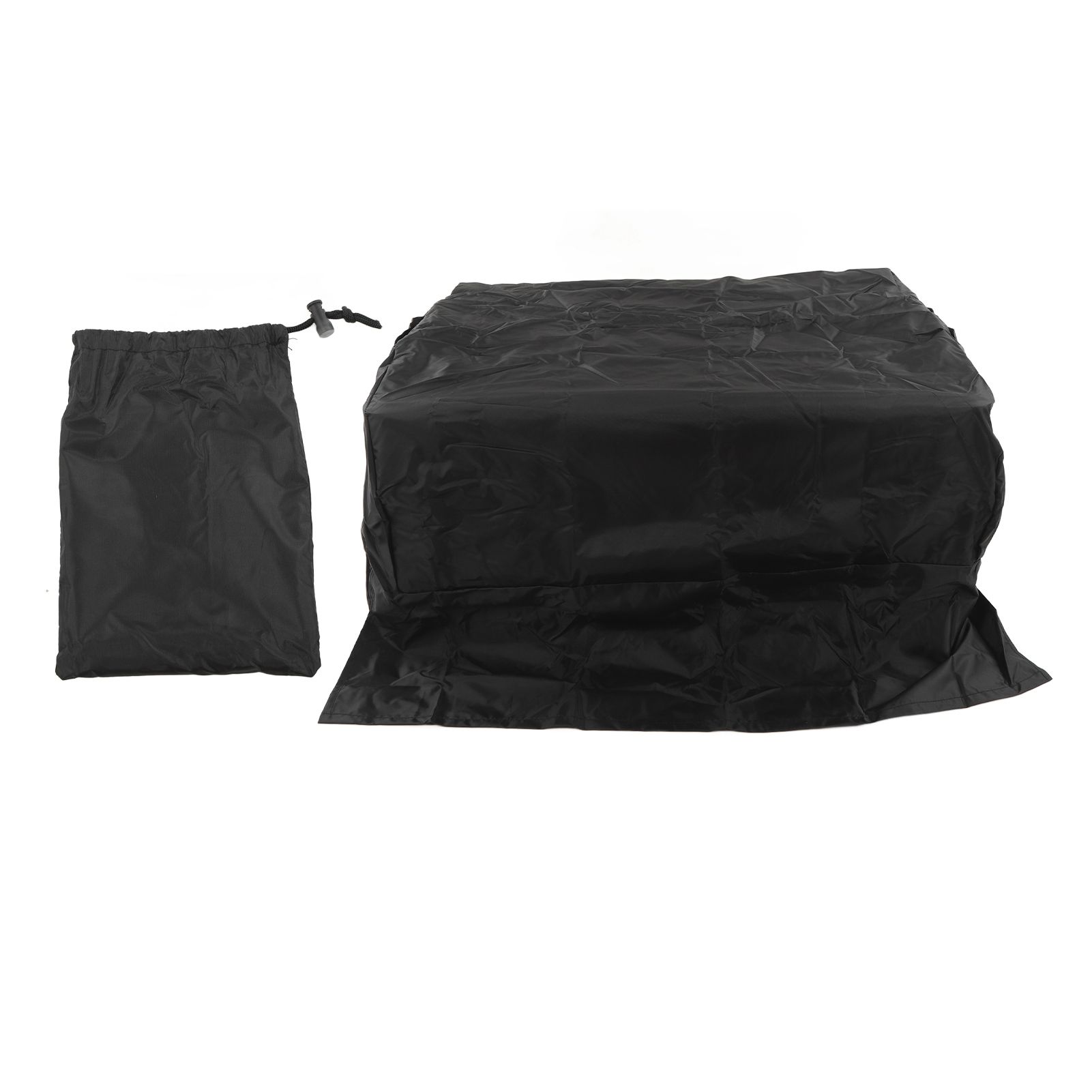 BBQ Grill Cover Waterproof Oxford Cloth Outdoor Rainproof Dustproof Sunproof Built in Grill Top Cover Grill Cover Black - Image 1