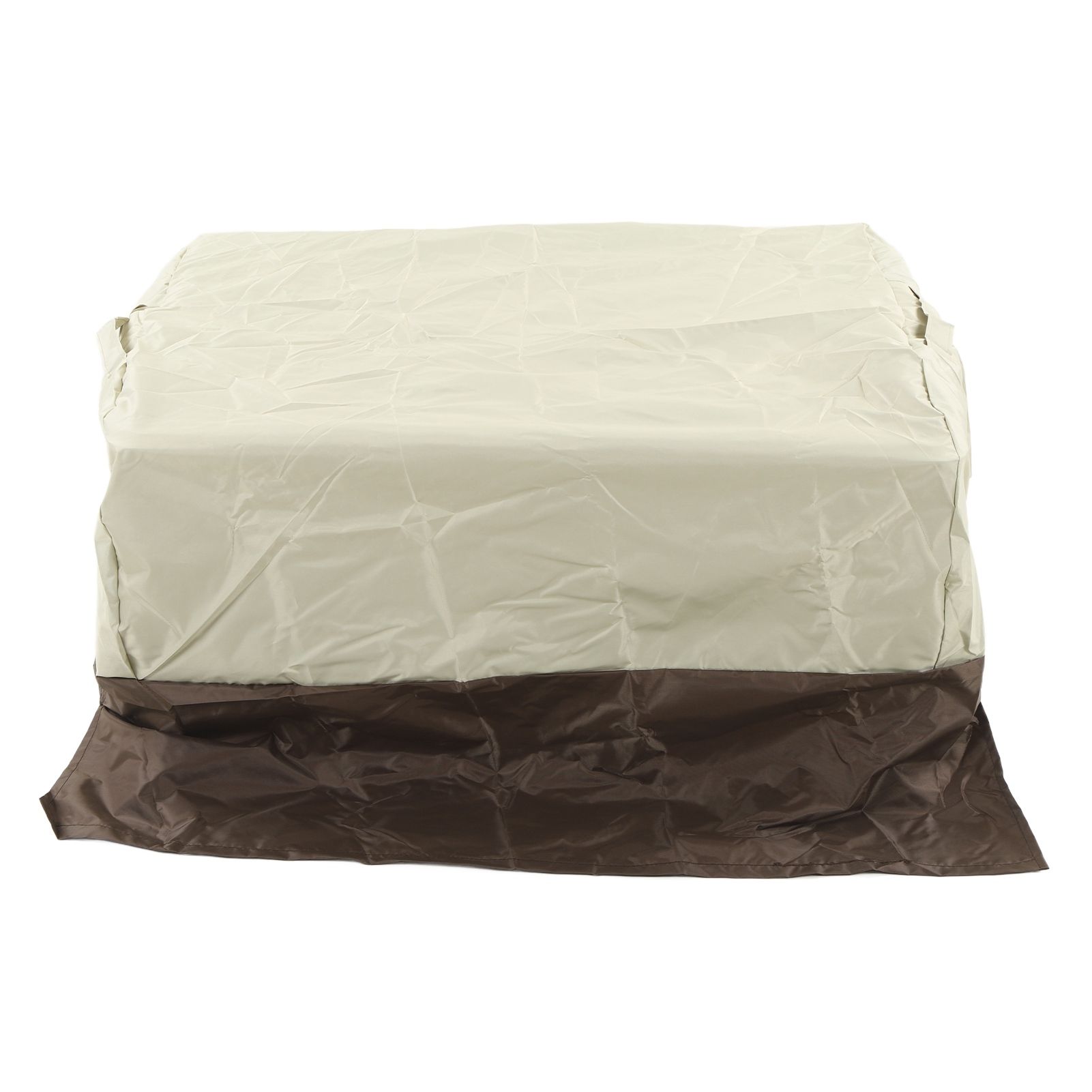 BBQ Grill Cover Waterproof Oxford Cloth Outdoor Rainproof Dustproof Sunproof Built in Grill Top Cover Grill Cover Beige Coffe Color Blocking - Image 2