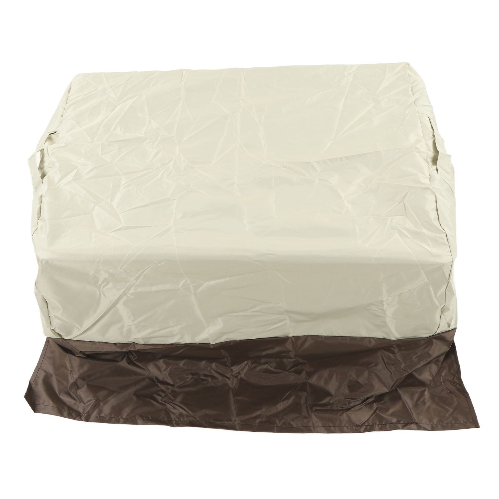 BBQ Grill Cover Waterproof Oxford Cloth Outdoor Rainproof Dustproof Sunproof Built in Grill Top Cover Grill Cover Beige Coffe Color Blocking - Image 3