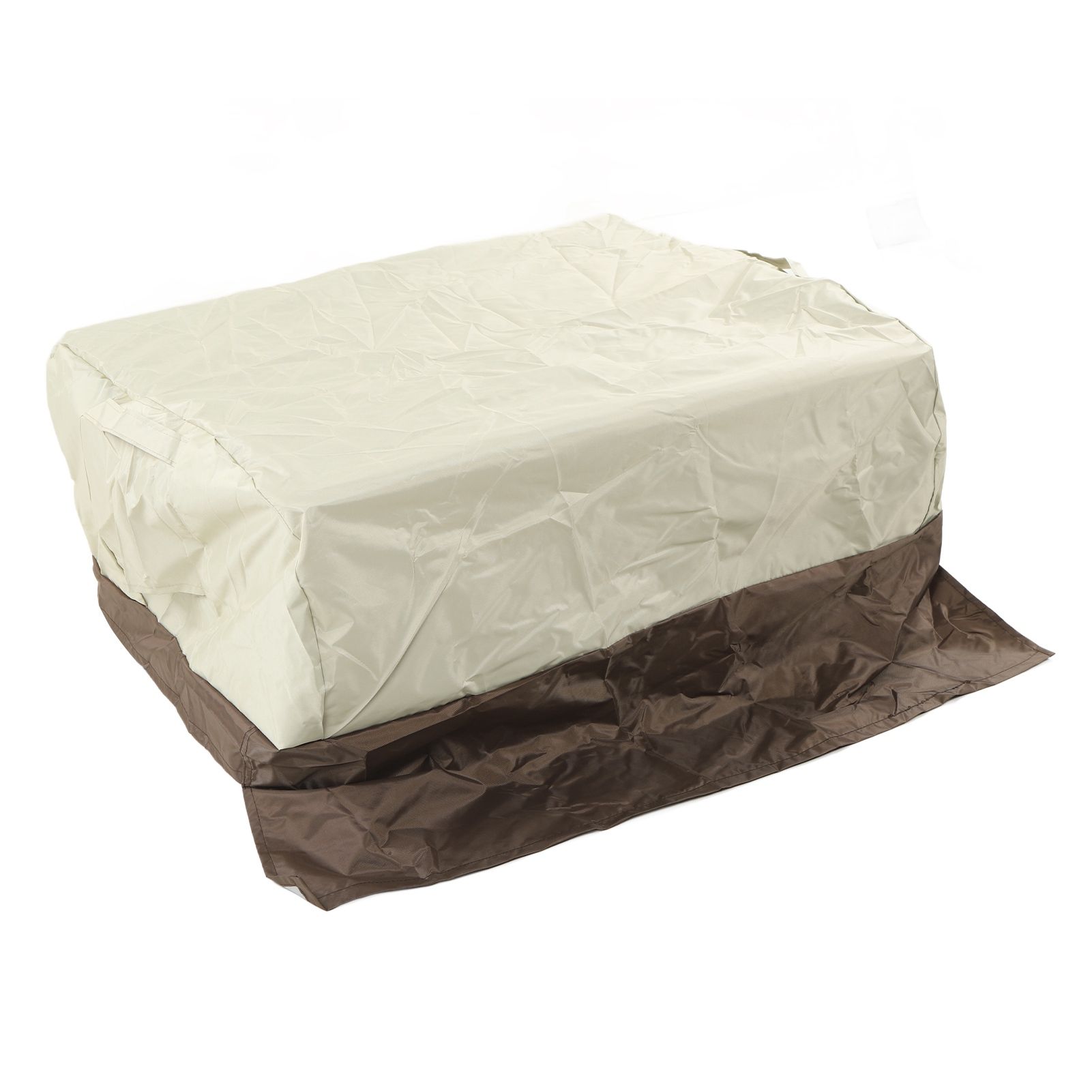 BBQ Grill Cover Waterproof Oxford Cloth Outdoor Rainproof Dustproof Sunproof Built in Grill Top Cover Grill Cover Beige Coffe Color Blocking - Image 4