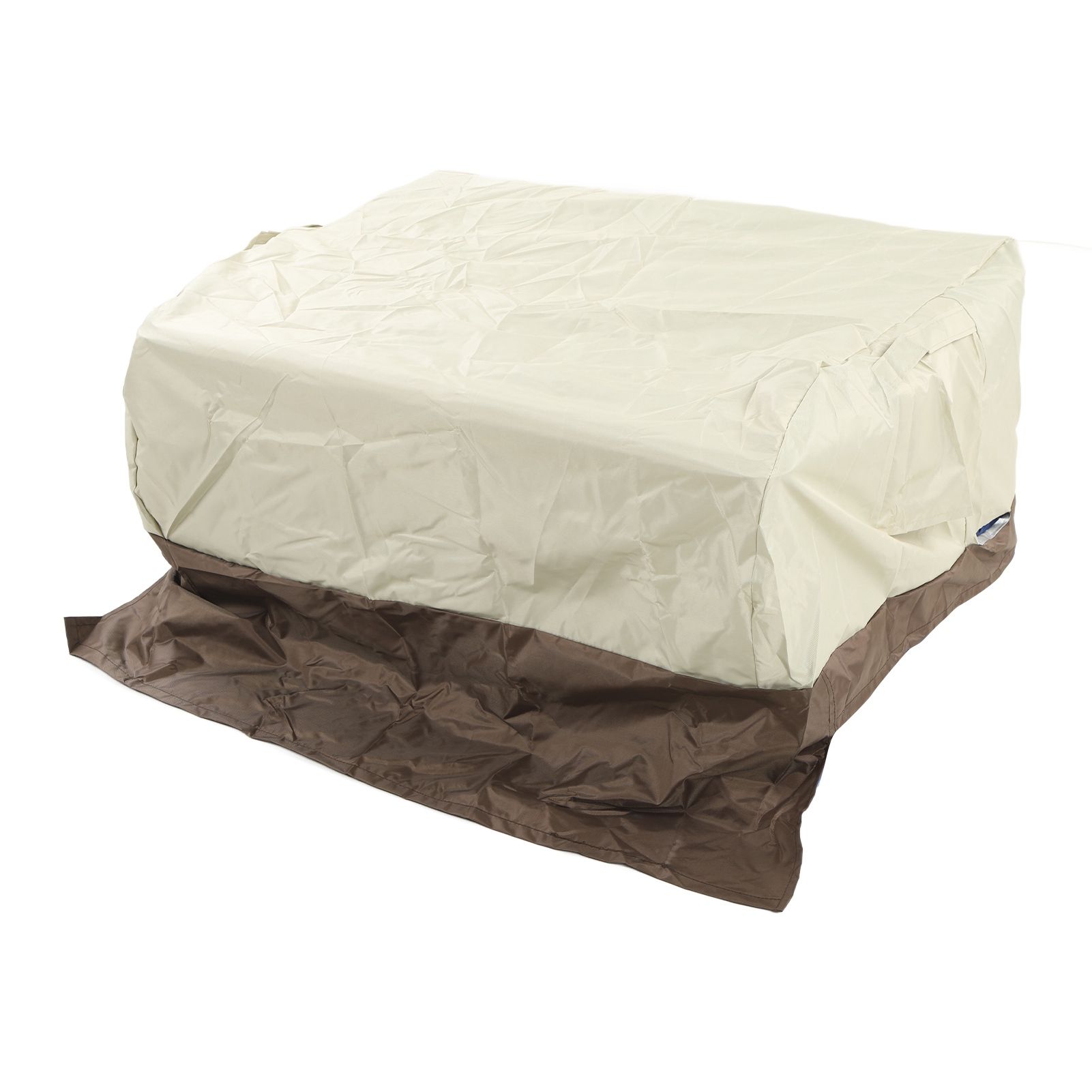BBQ Grill Cover Waterproof Oxford Cloth Outdoor Rainproof Dustproof Sunproof Built in Grill Top Cover Grill Cover Beige Coffe Color Blocking - Image 5