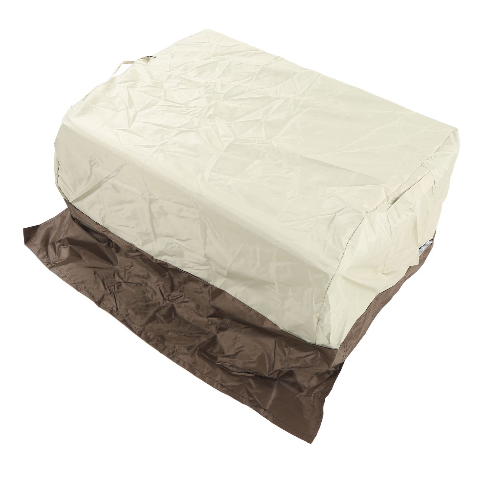 BBQ Grill Cover Waterproof Oxford Cloth Outdoor Rainproof Dustproof Sunproof Built in Grill Top Cover Grill Cover Beige Coffe Color Blocking - Image 7
