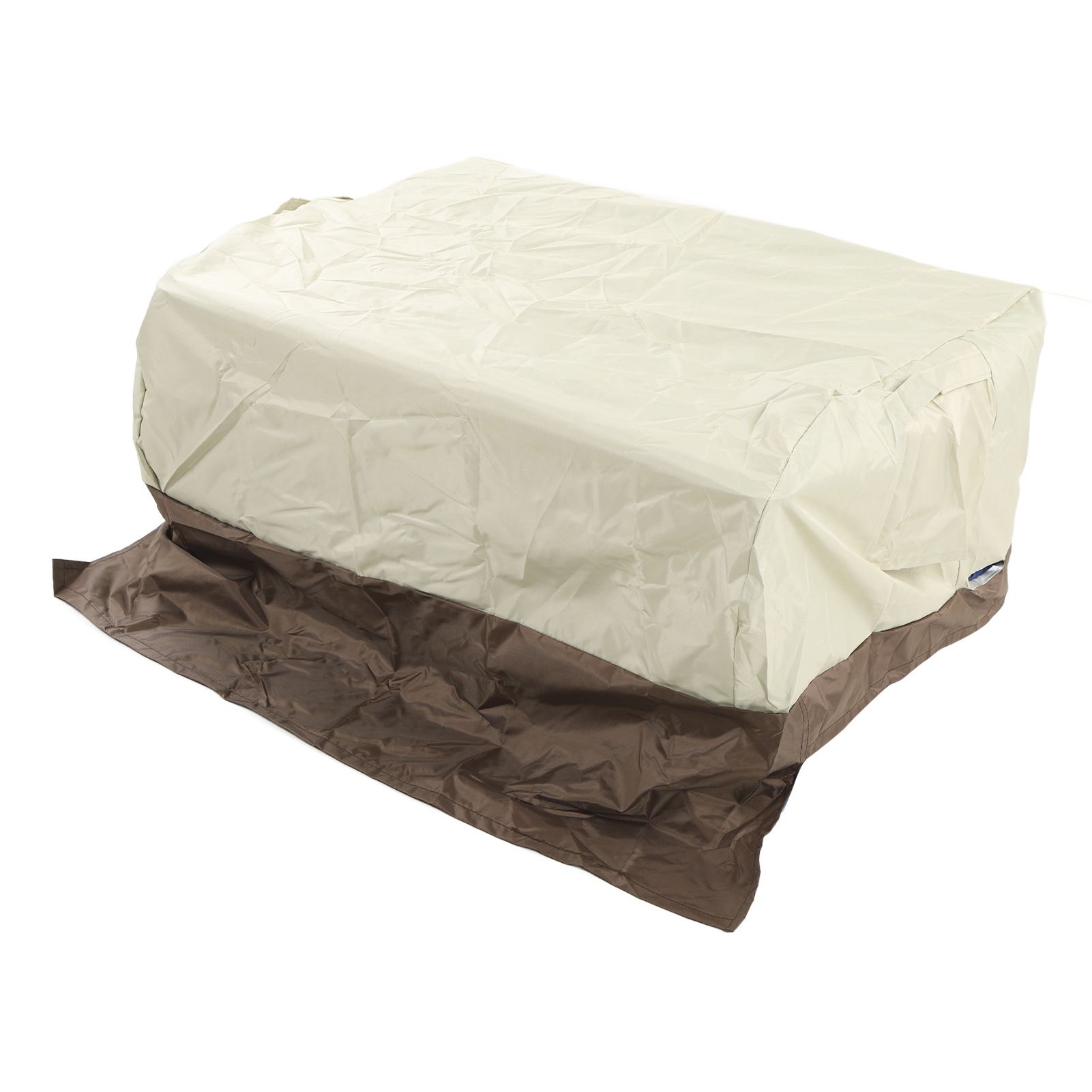BBQ Grill Cover Waterproof Oxford Cloth Outdoor Rainproof Dustproof Sunproof Built in Grill Top Cover Grill Cover Beige Coffe Color Blocking - Image 8