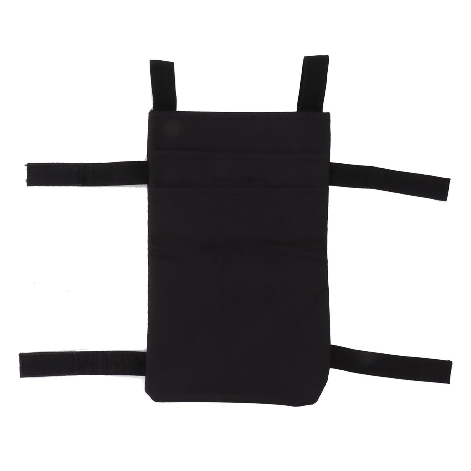 Crutch Storage Bag Hanging Carrying Pocket Pouch Portable Travel Organizer Lightweight for Walking Stick Black - Image 1