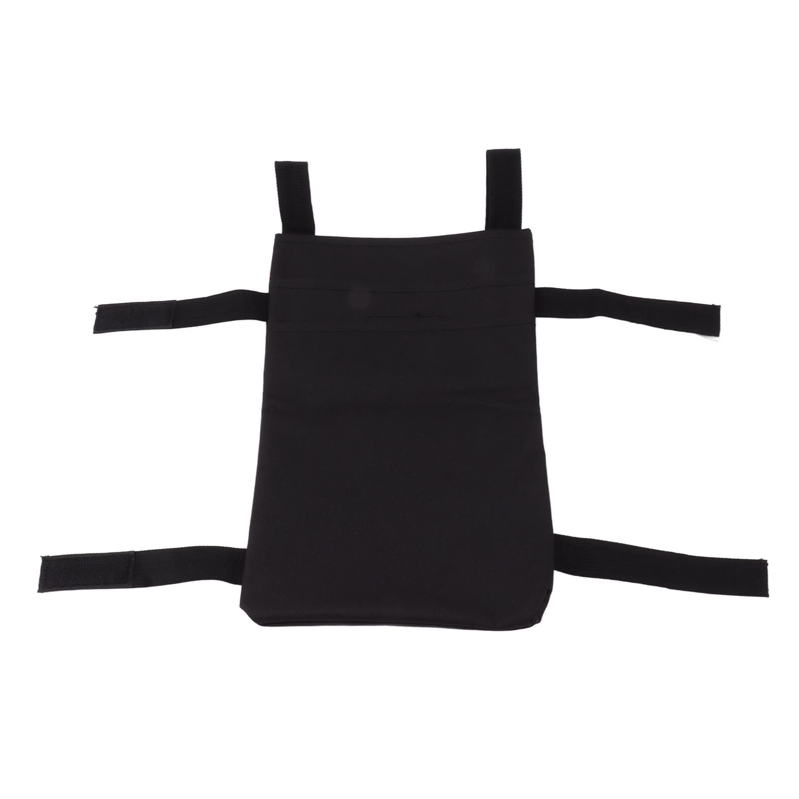Crutch Storage Bag Hanging Carrying Pocket Pouch Portable Travel Organizer Lightweight for Walking Stick Black - Image 2