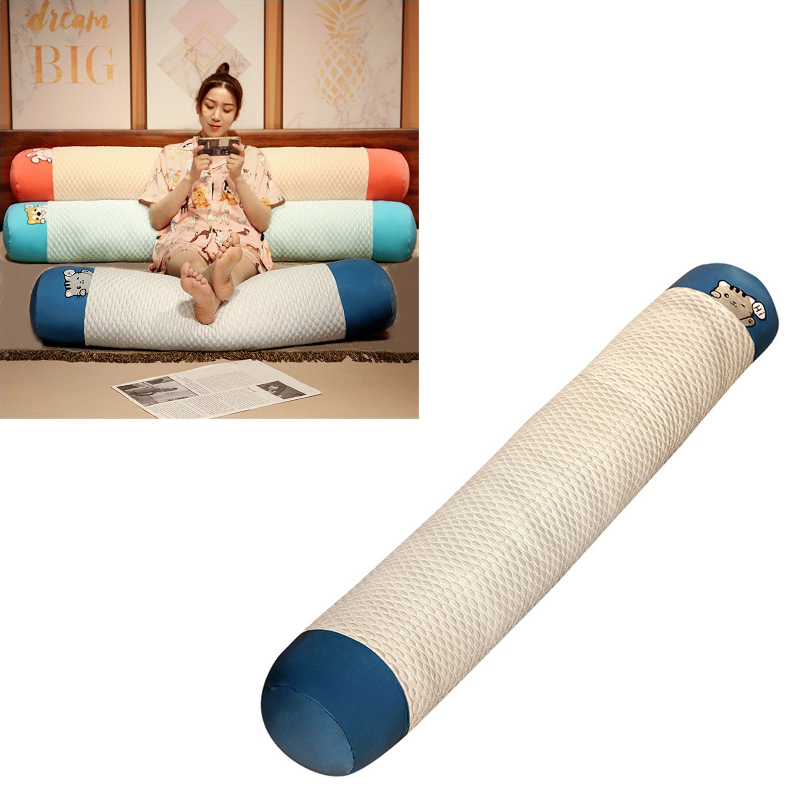 Cute Body Pillow Removable Washable Breathable Plush Soft Long Bed Pillow for Summer Sleeping Cat 85cm / 33.5in - Image 6