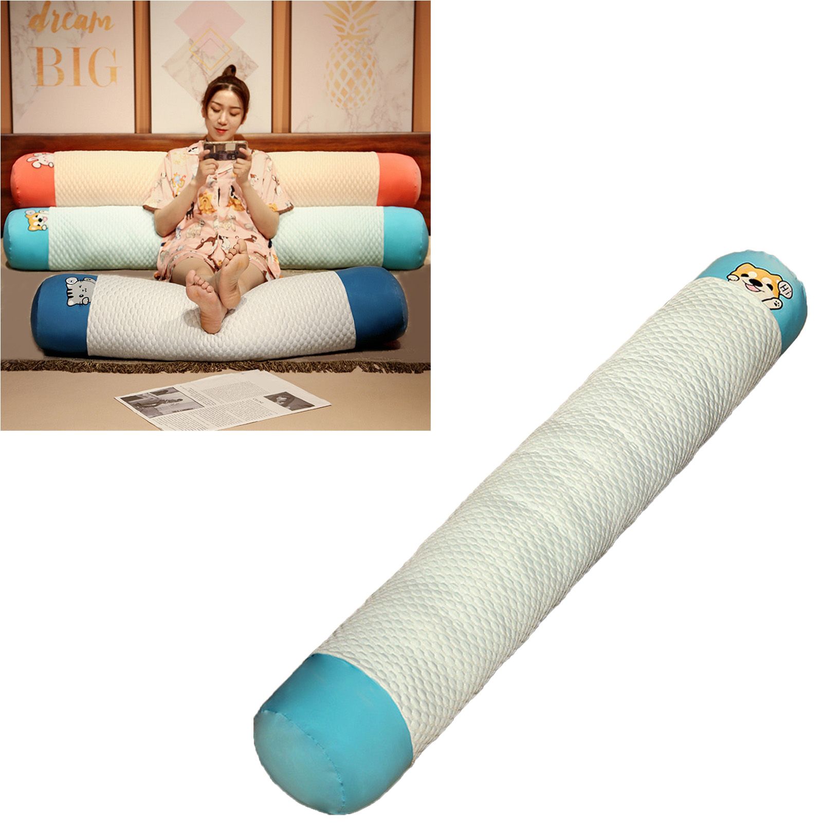 Cute Body Pillow Removable Washable Breathable Plush Soft Long Bed Pillow for Summer Sleeping Dog 85cm / 33.5in - Image 6