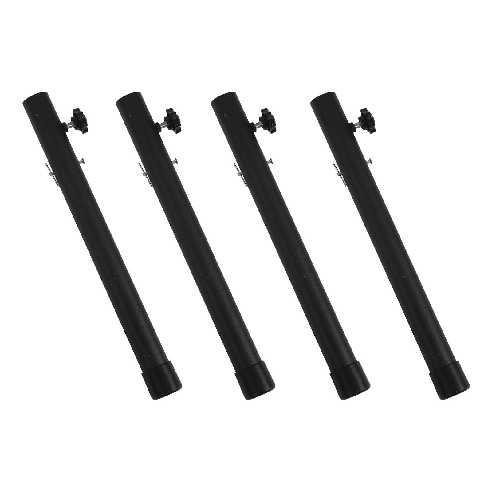 4pcs Table Leg Extenders 44cm Steel Table Leg Risers for Folding Tables Straight Bent Leg - Image 3