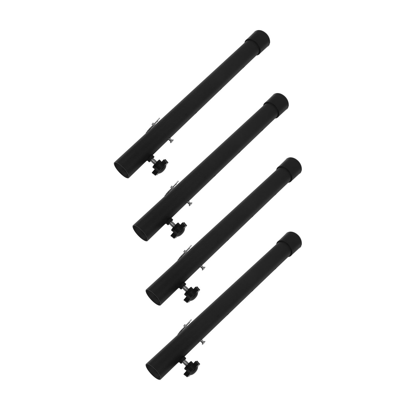 4pcs Table Leg Extenders 44cm Steel Table Leg Risers for Folding Tables Straight Bent Leg - Image 4