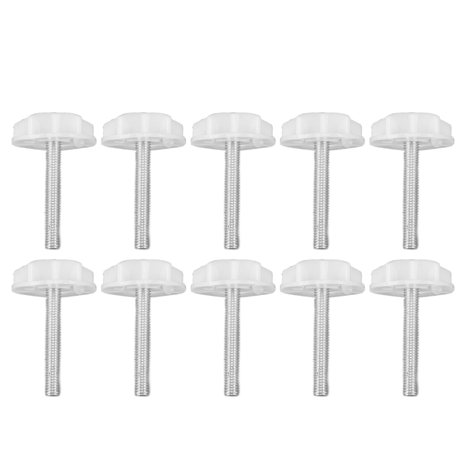 10PCS Leg Levelers Leveling Foot Adjustable PP Iron Screw On Easy Operation Furniture Levelers for Headboard Furniture - Image 1