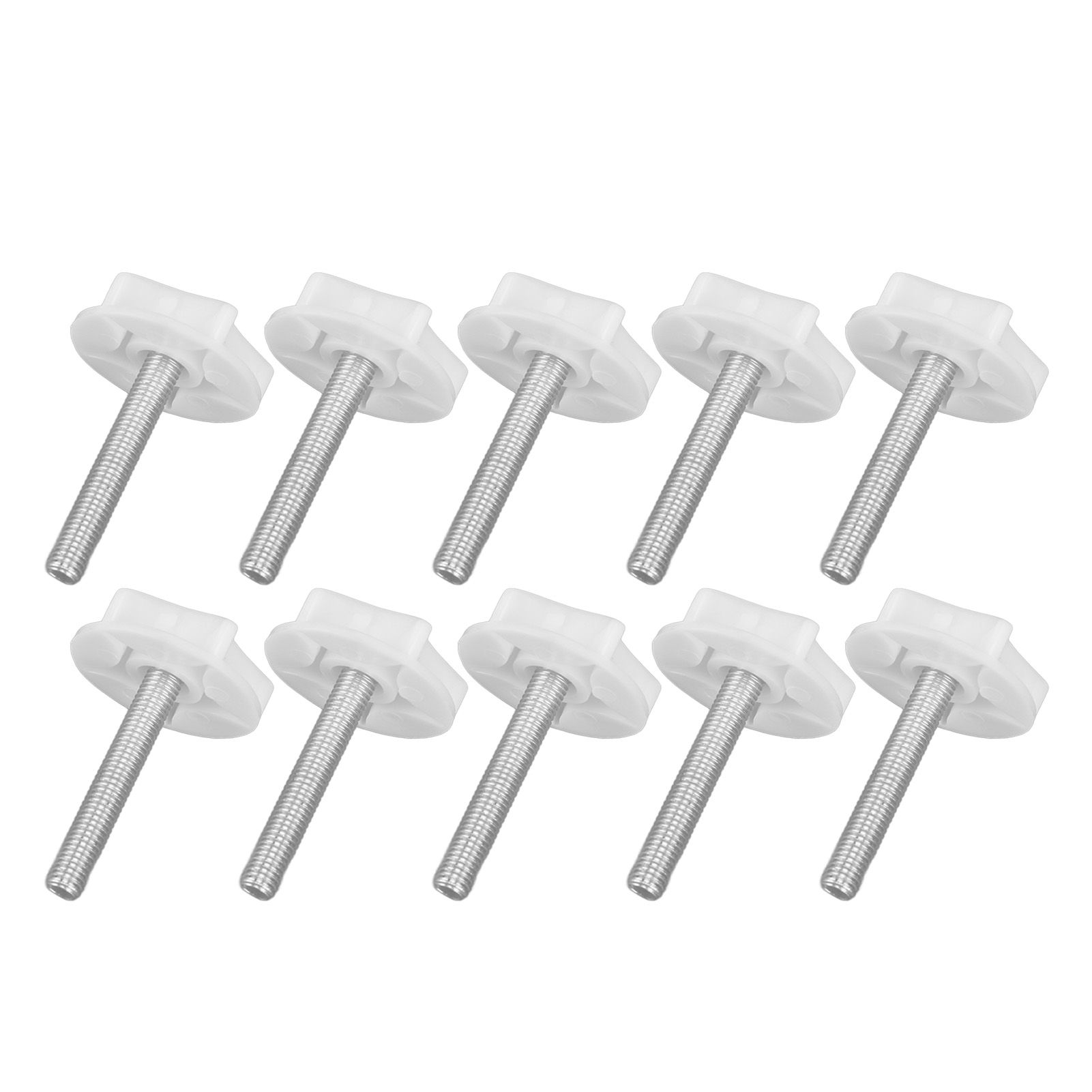 10PCS Leg Levelers Leveling Foot Adjustable PP Iron Screw On Easy Operation Furniture Levelers for Headboard Furniture - Image 2