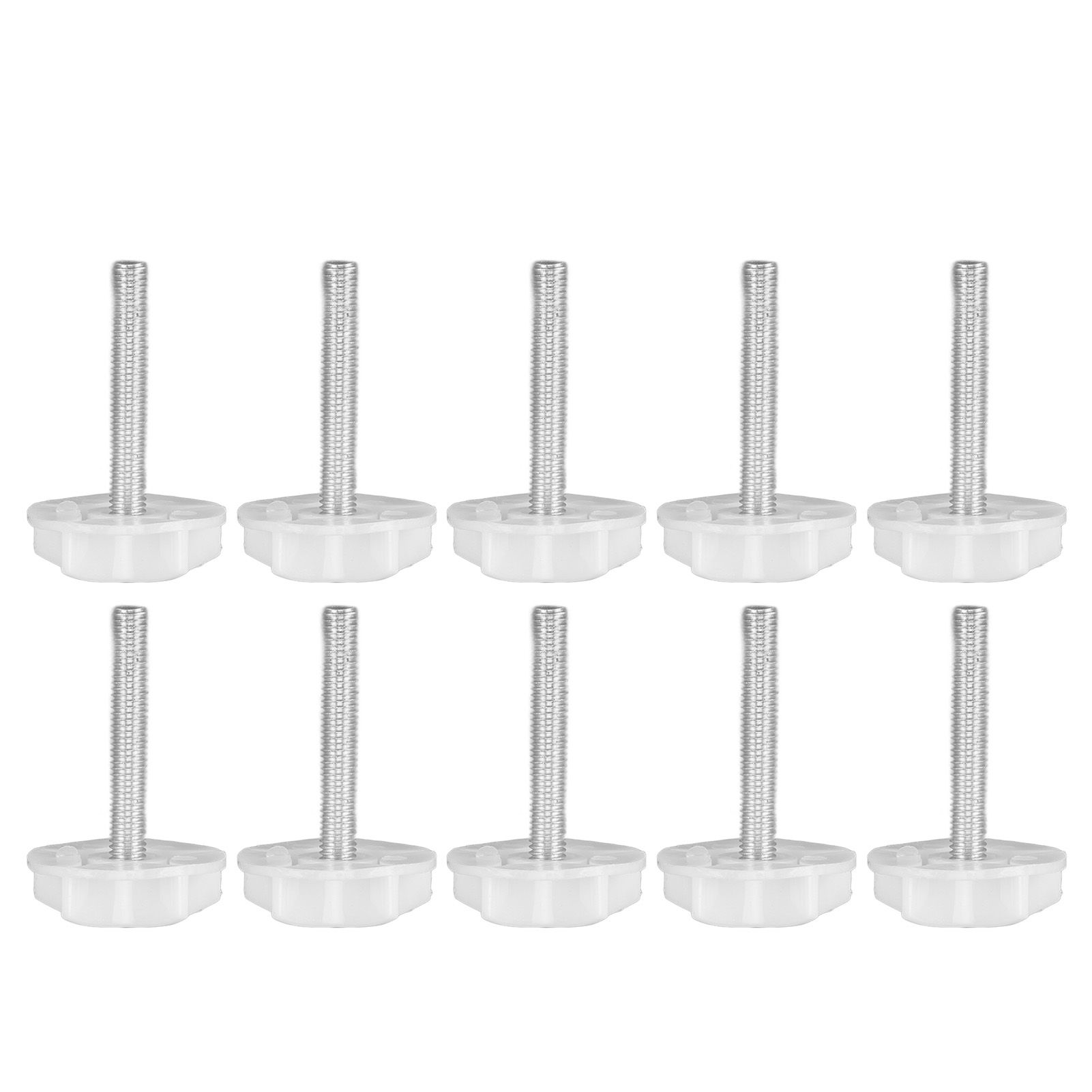 10PCS Leg Levelers Leveling Foot Adjustable PP Iron Screw On Easy Operation Furniture Levelers for Headboard Furniture - Image 4