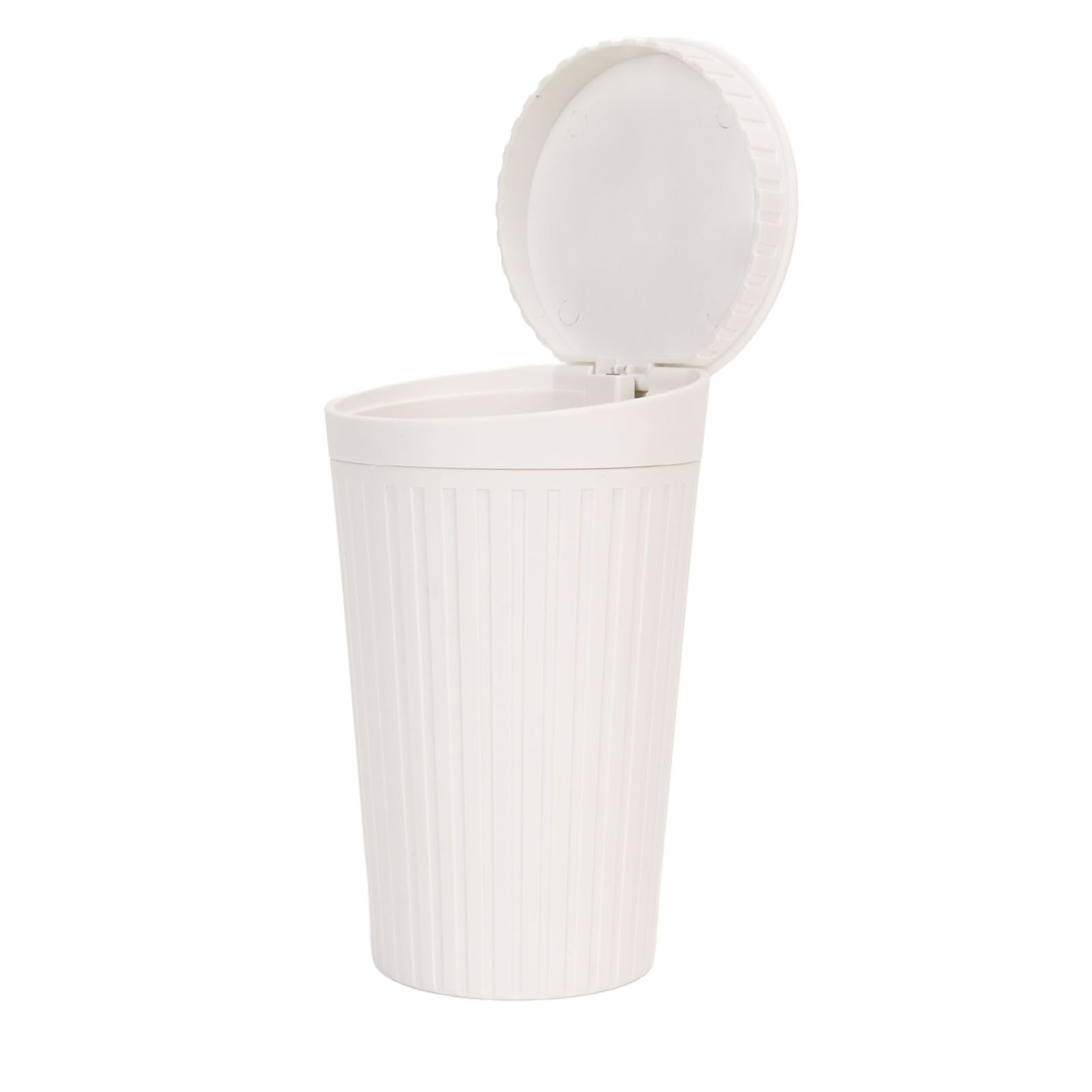 Portable Car Ashtray with Lid Double Smoke Hole White Car Covered Ashtray for Home Use Outdoor Travel - Image 4