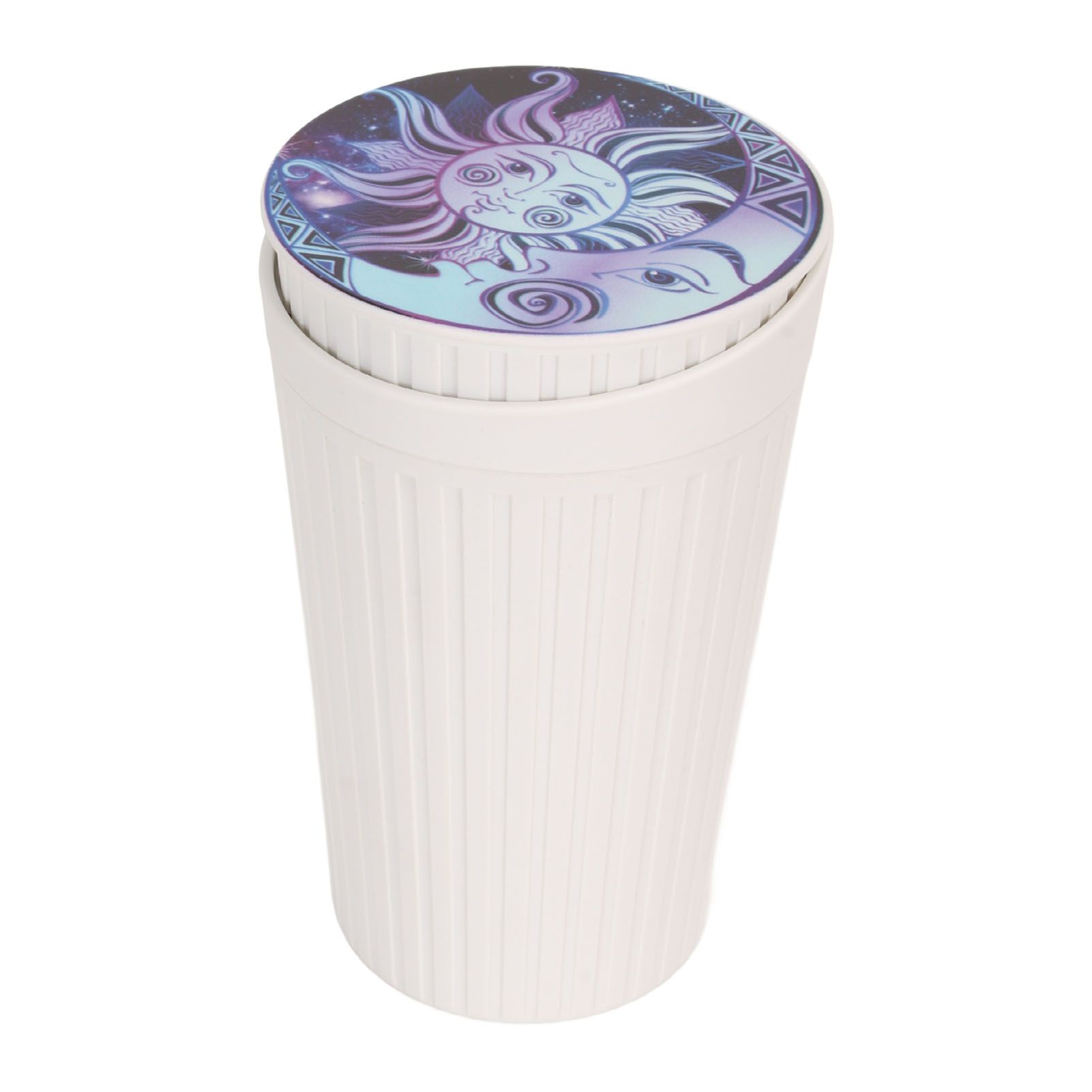 Portable Car Ashtray with Lid Double Smoke Hole White Car Covered Ashtray for Home Use Outdoor Travel - Image 8