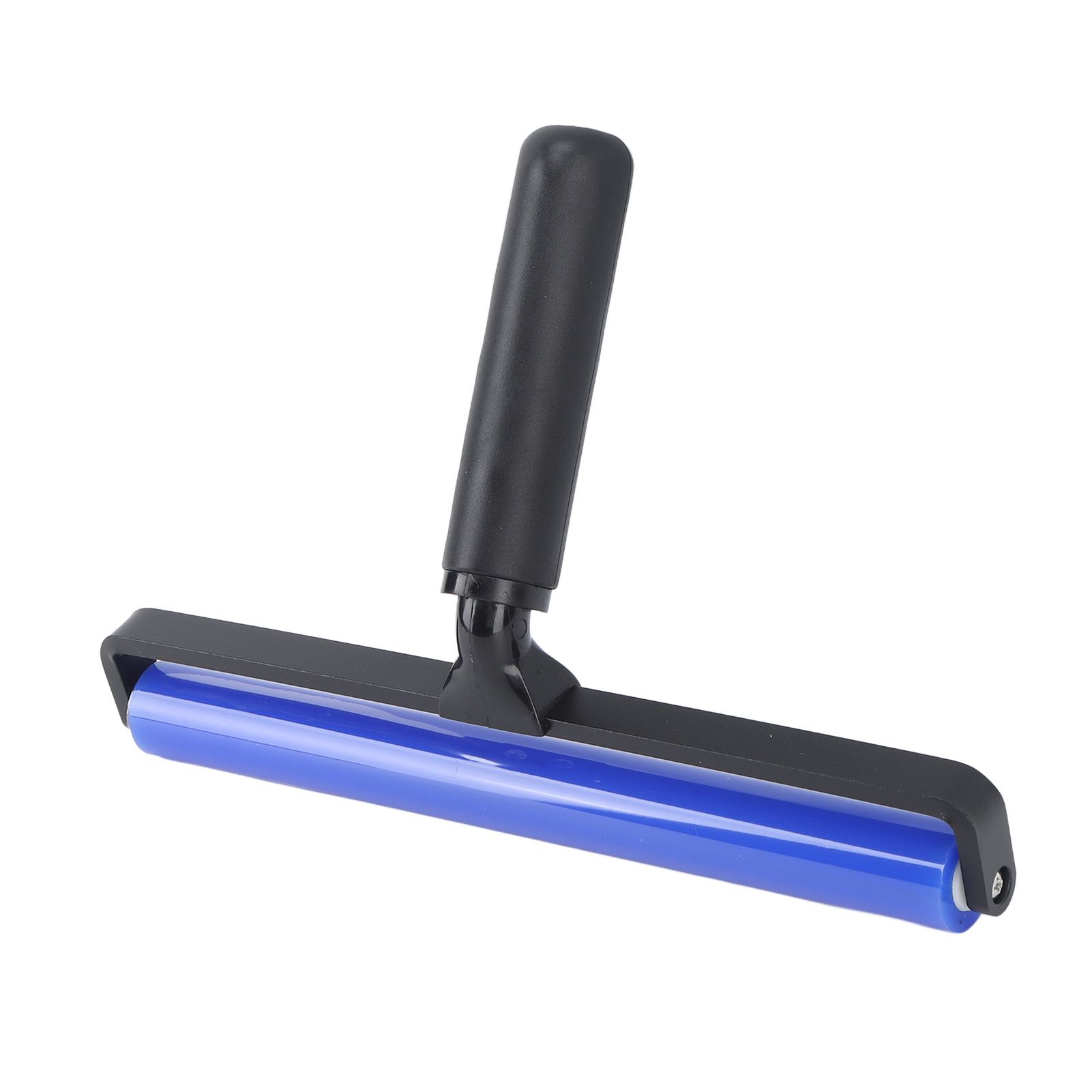 Static Roller Dust Removal Roller Super Sticky Blue Silicone Soft Static Action Cleaner Roller with Black Handle 6in - Image 2