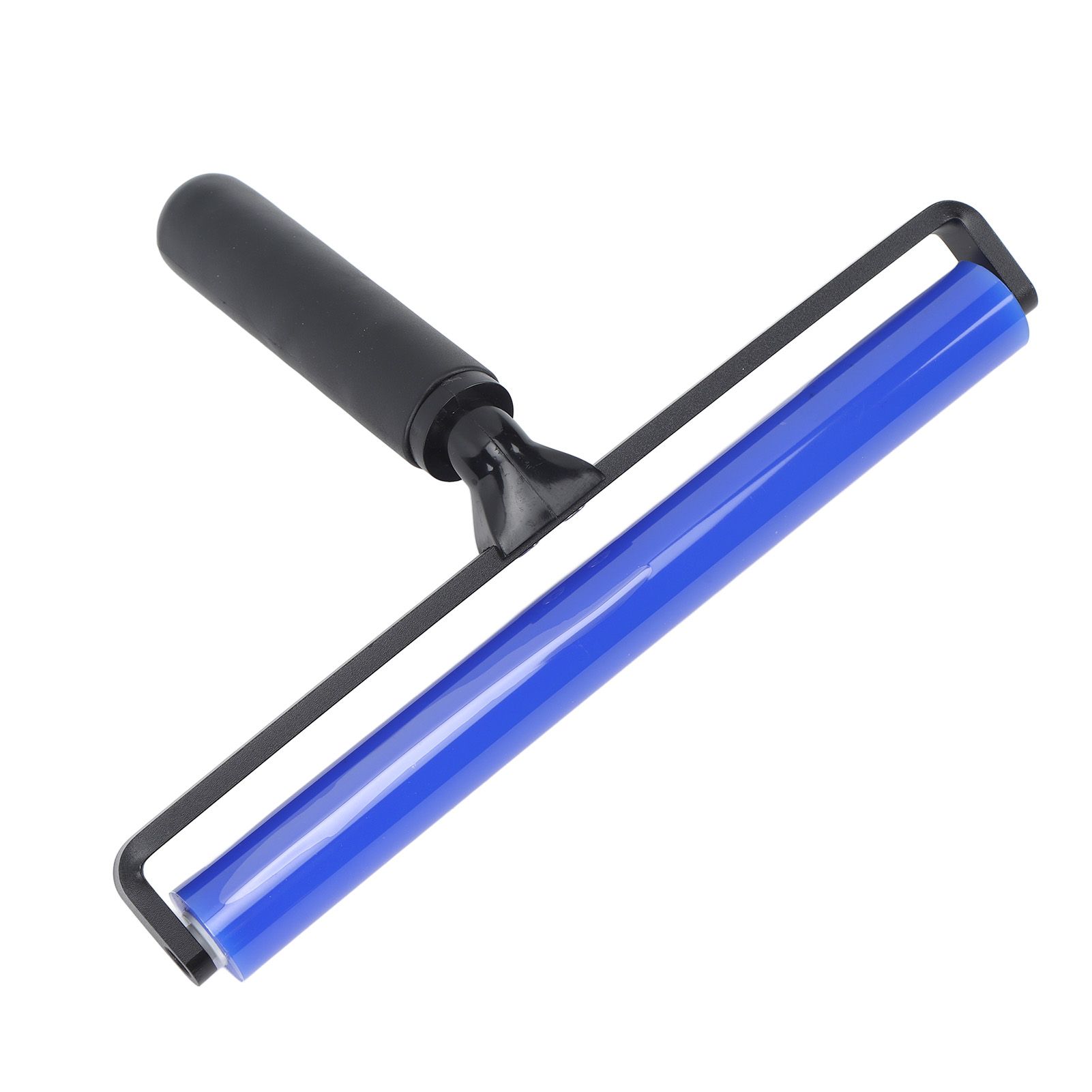 Static Roller Dust Removal Roller Super Sticky Blue Silicone Soft Static Action Cleaner Roller with Black Handle 8in - Image 6