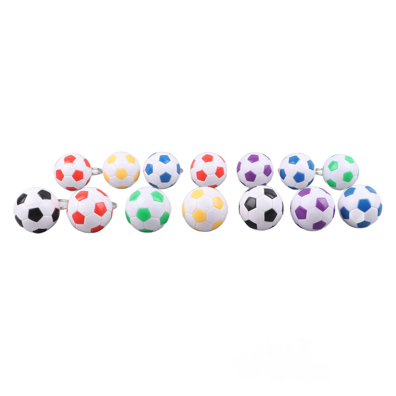 14pcs PVC Soccer Keychains Key Ring Football Keychains Waterproof Football Keyrings Sport Ball Key Chain Pull On Closure - Image 7