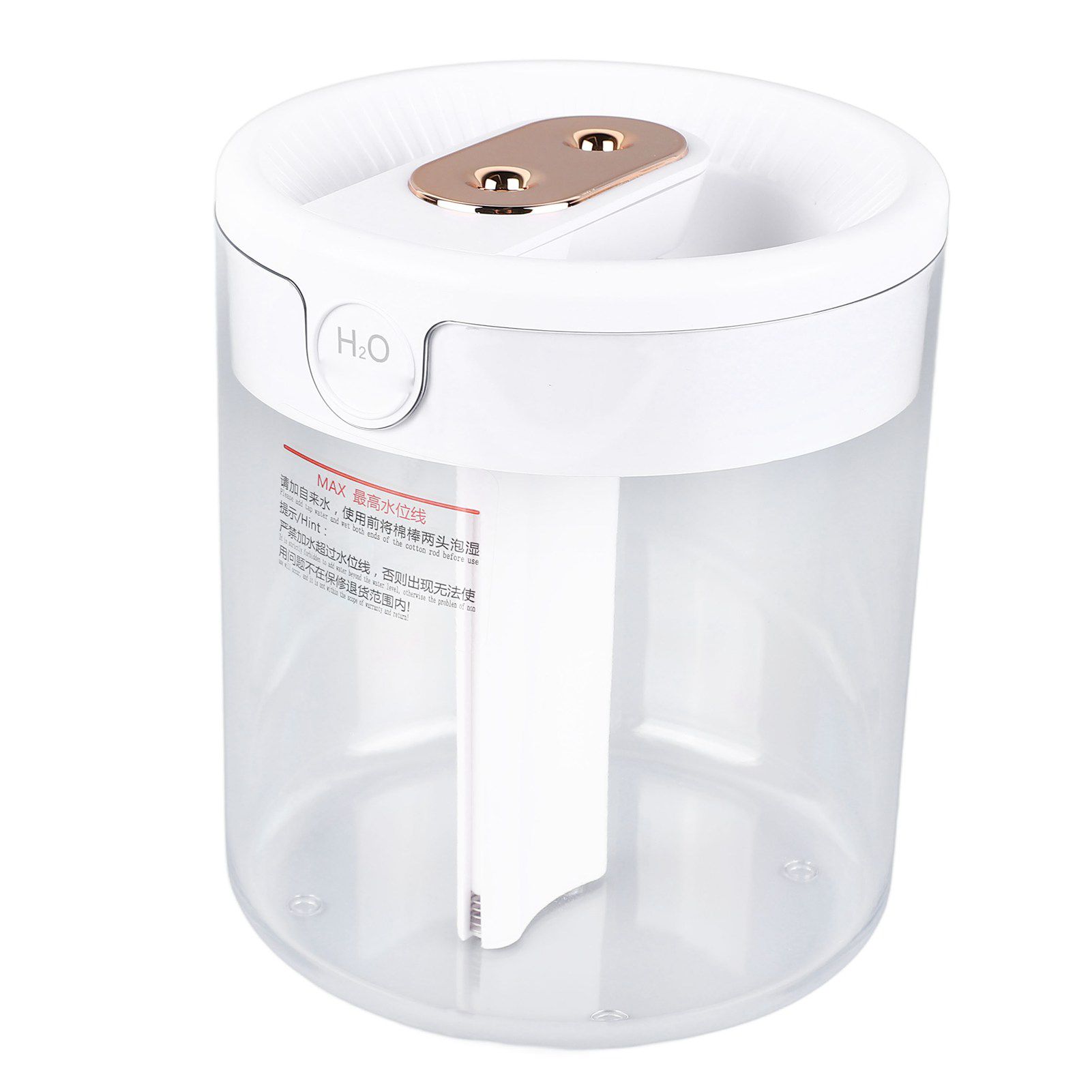 Humidifier 2L White Large Capacity Double Nozzle Mist Humidifier Home Bedroom Office Mute USB Night Light Air Vaporizer - Image 5