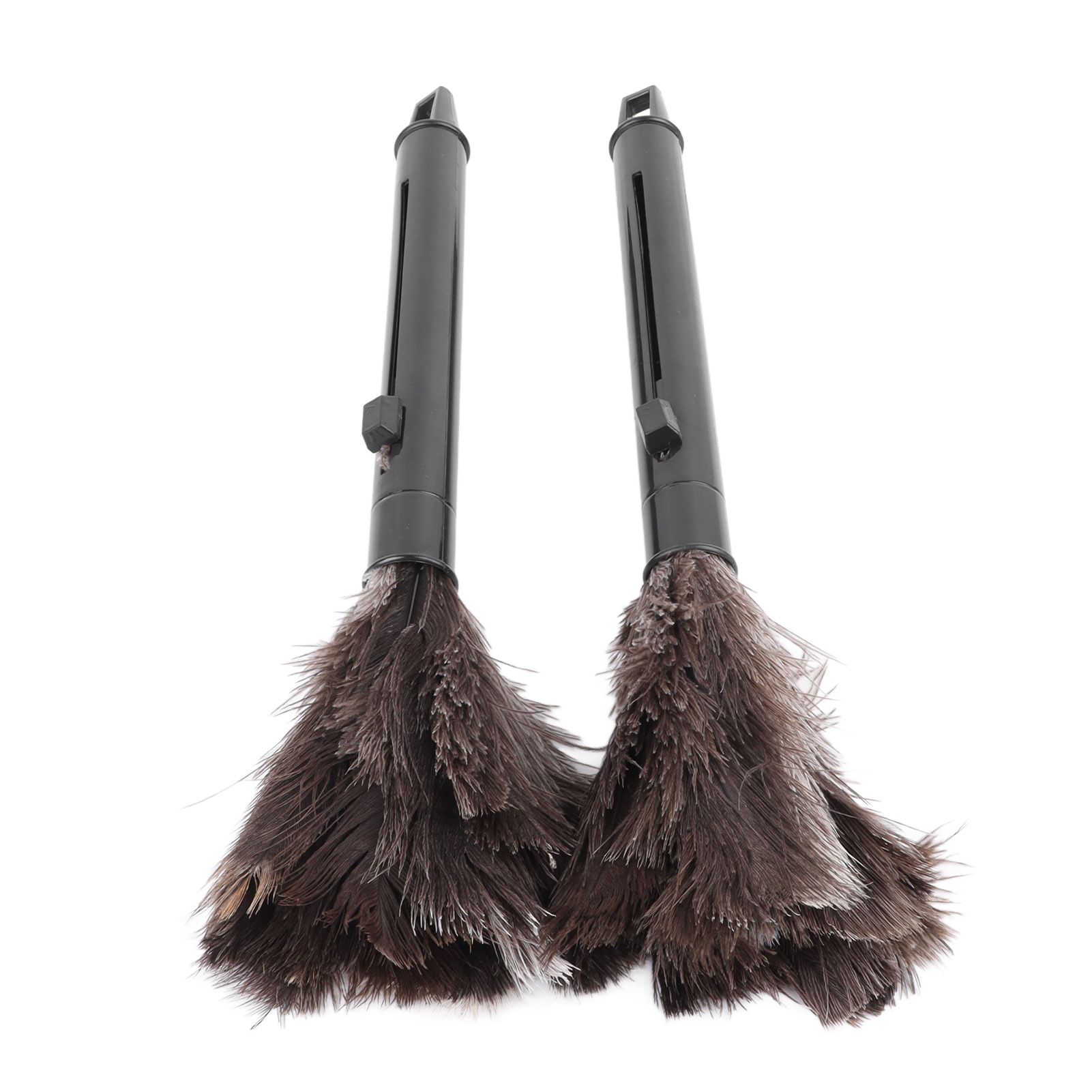 2Pcs Retractable Feather Duster Ostrich Feathers Duster with Long Handle for Home Cleaning - Image 4