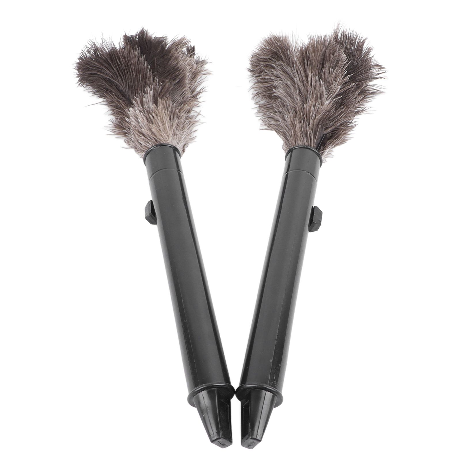 2Pcs Retractable Feather Duster Ostrich Feathers Duster with Long Handle for Home Cleaning - Image 8