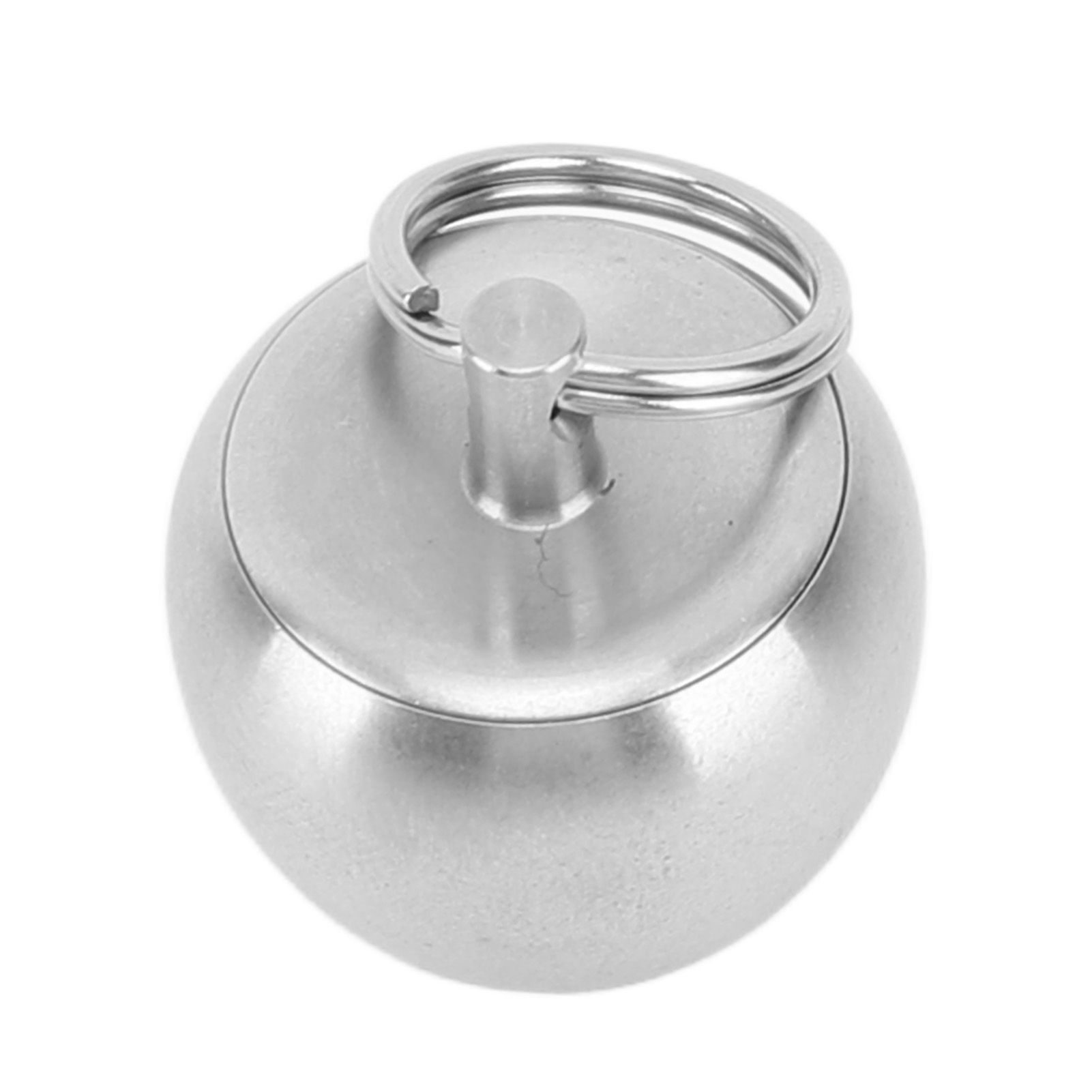 Portable Medicine Bottle Stainless Steel Mini Capsules Box Daily Medicine Container Case with Bead Chain for Outdoor Camping Travel - Image 2