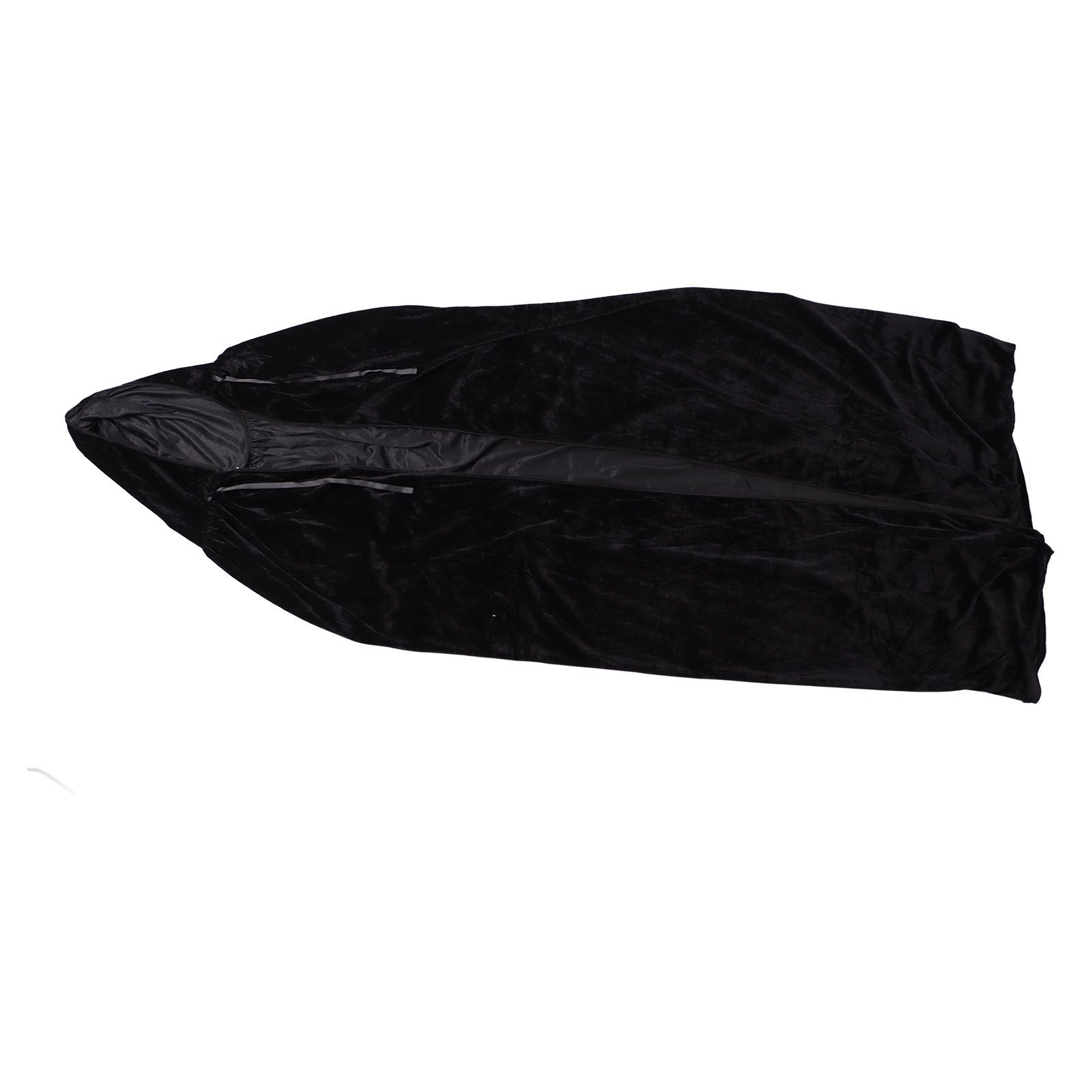 Hooded Cloak Large Witch Cape Black Velvet Comfortable to Wear Soft Touch Costume Cloak for Party Cosplay Roleplay - Image 6