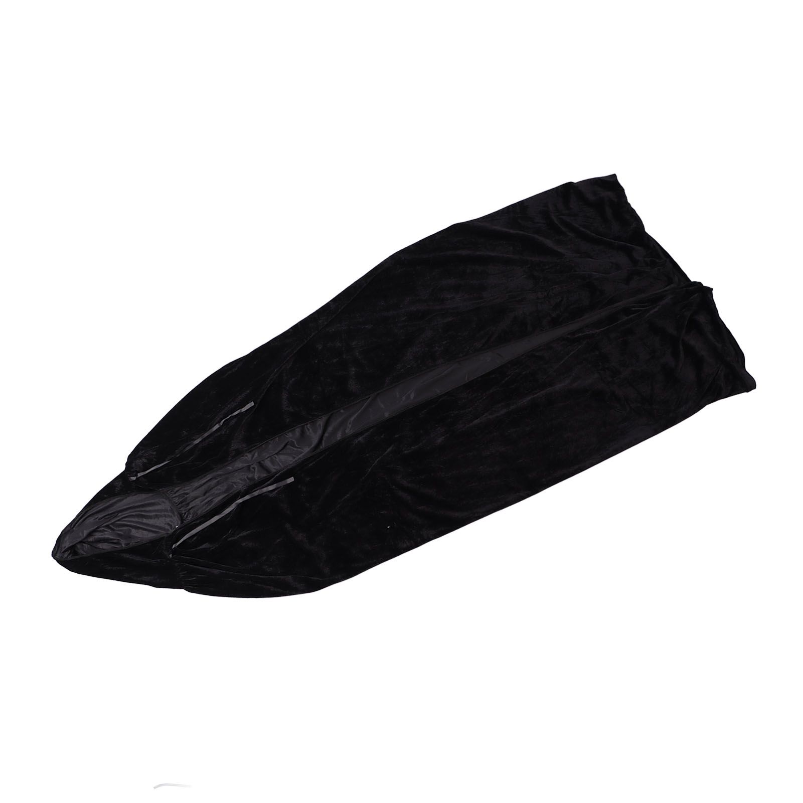 Hooded Cloak Large Witch Cape Black Velvet Comfortable to Wear Soft Touch Costume Cloak for Party Cosplay Roleplay - Image 7