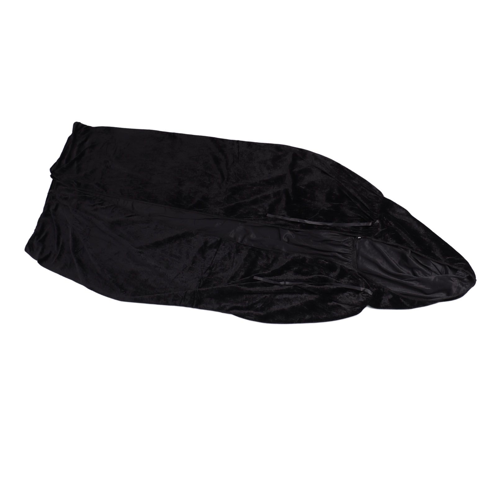 Hooded Cloak Large Witch Cape Black Velvet Comfortable to Wear Soft Touch Costume Cloak for Party Cosplay Roleplay - Image 8