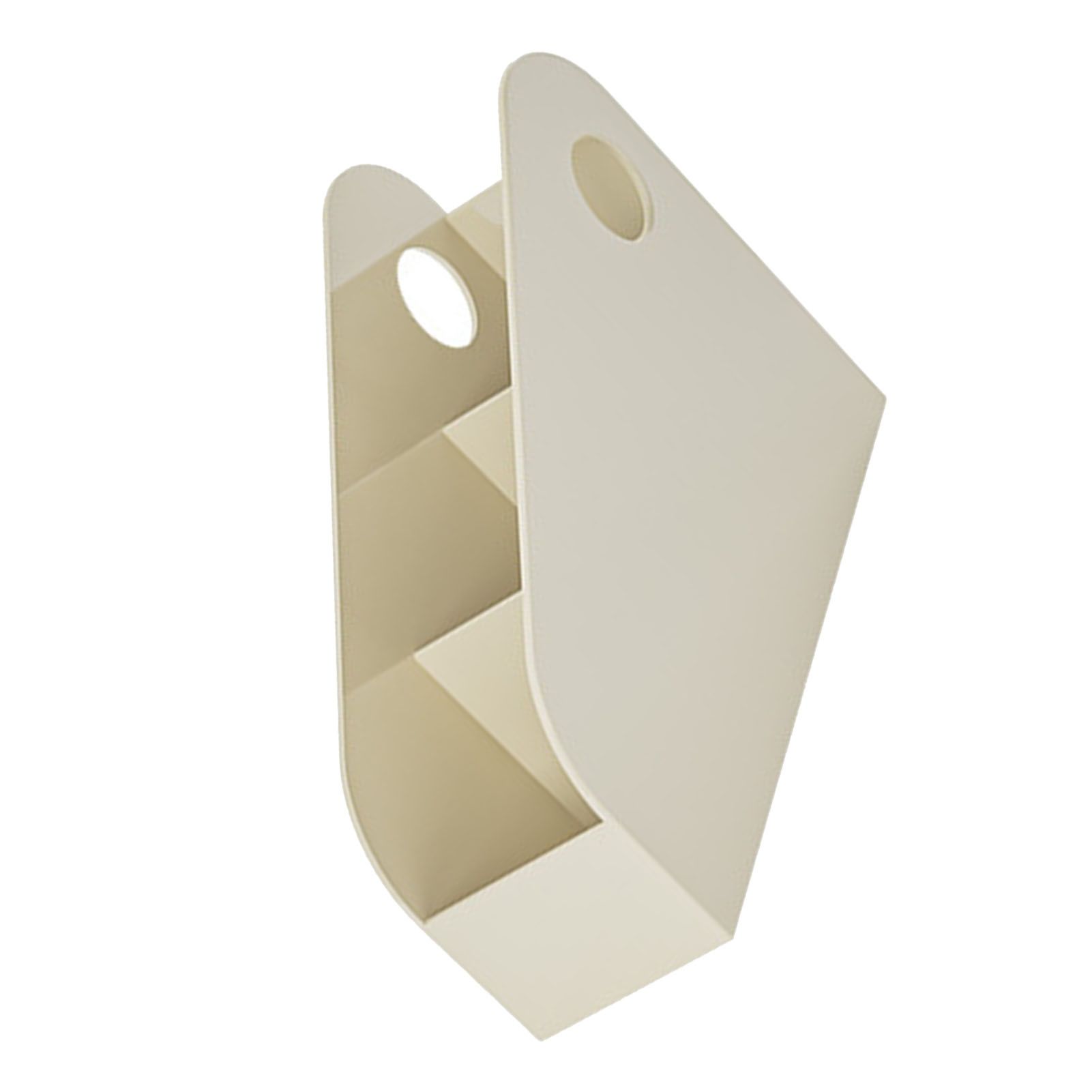 Desk Organizer Space Saving Multifunctional Desktop Storage Box for Office Dormitory Book Stationery Creamy Yellow S - Image 6