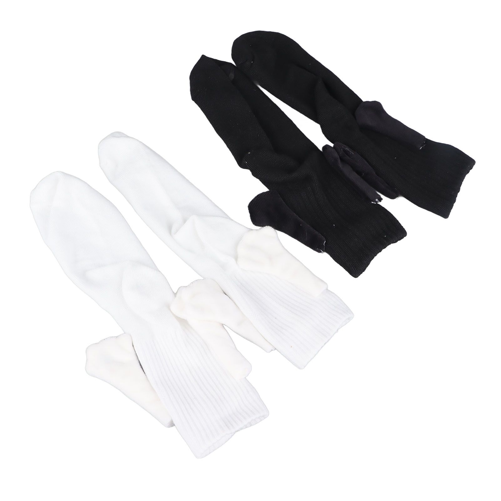 2 Pair Funny Magnetic Suction 3D Doll Couple Socks Funny Holding Hands Socks for Couple Black and White - Image 5
