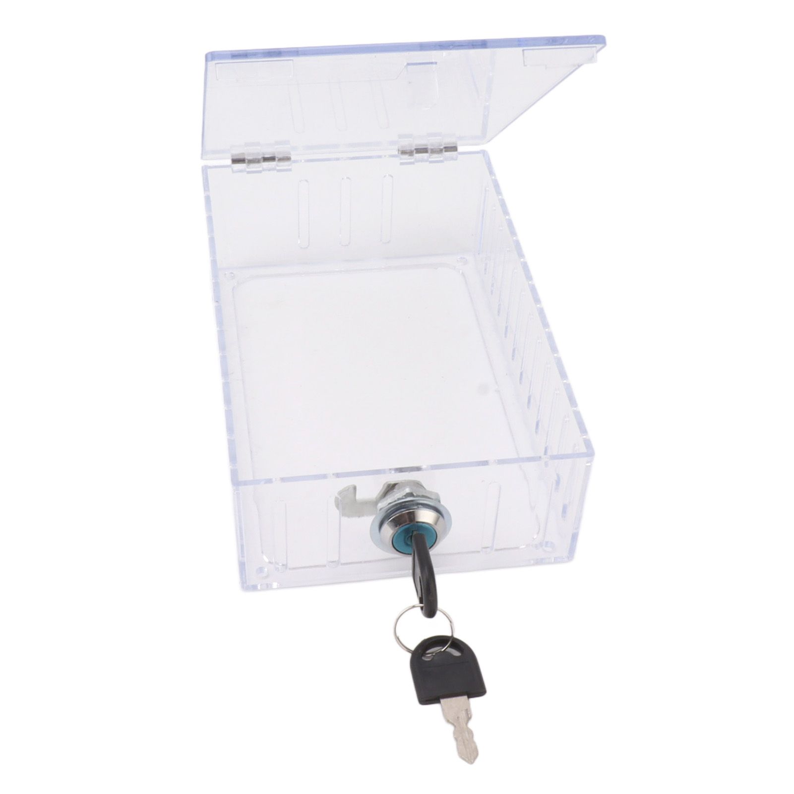 Thermostat Lock Box Large Universal Home Locking Thermostat Guard Clear Cover with Key for Thermostat On Wall - Image 3