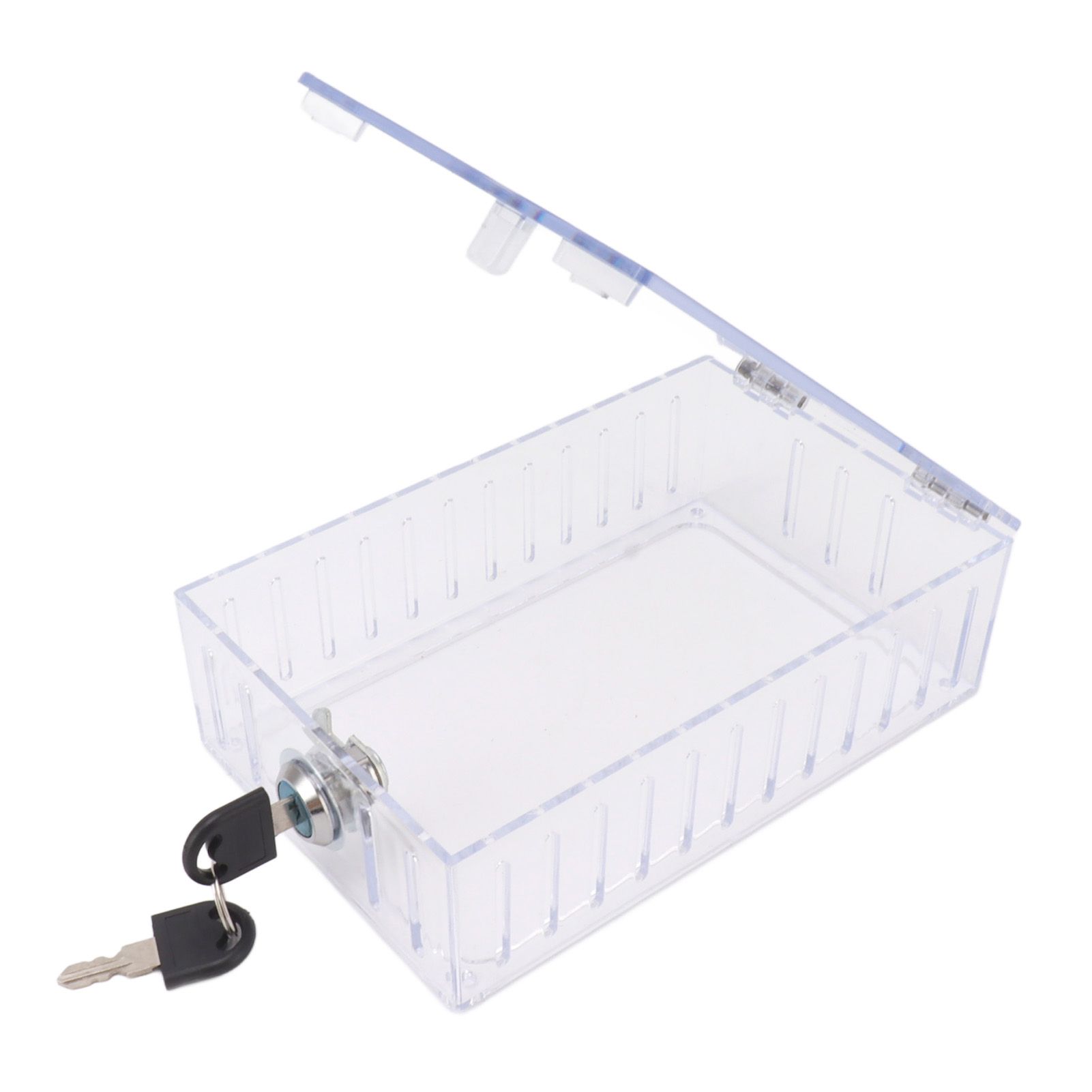 Thermostat Lock Box Large Universal Home Locking Thermostat Guard Clear Cover with Key for Thermostat On Wall - Image 4