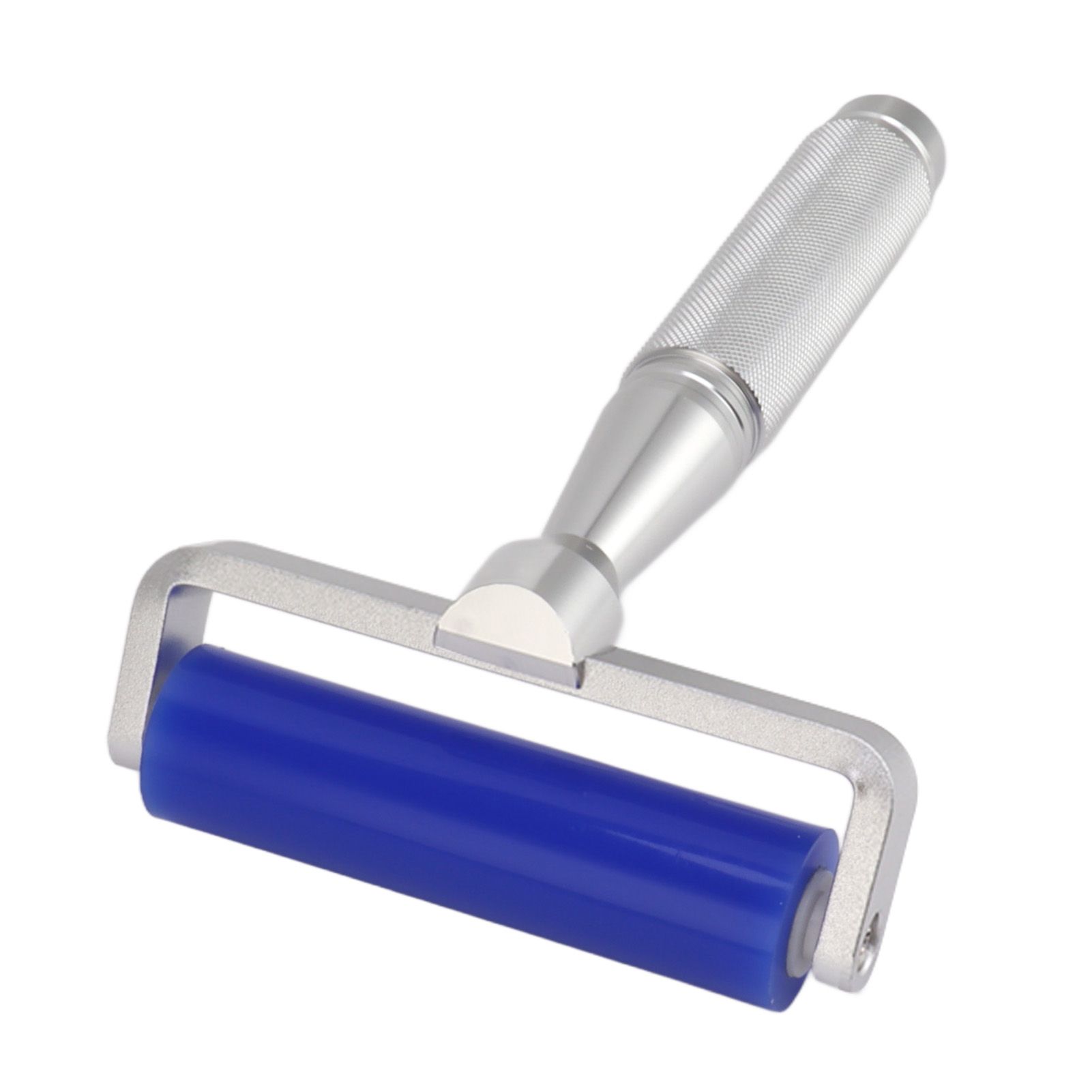 Blue Silicone Manual Roller Static Cleaner Tool Sticky Roller for Screen Film Hair Dust Remover Low Viscosity 4in - Image 2