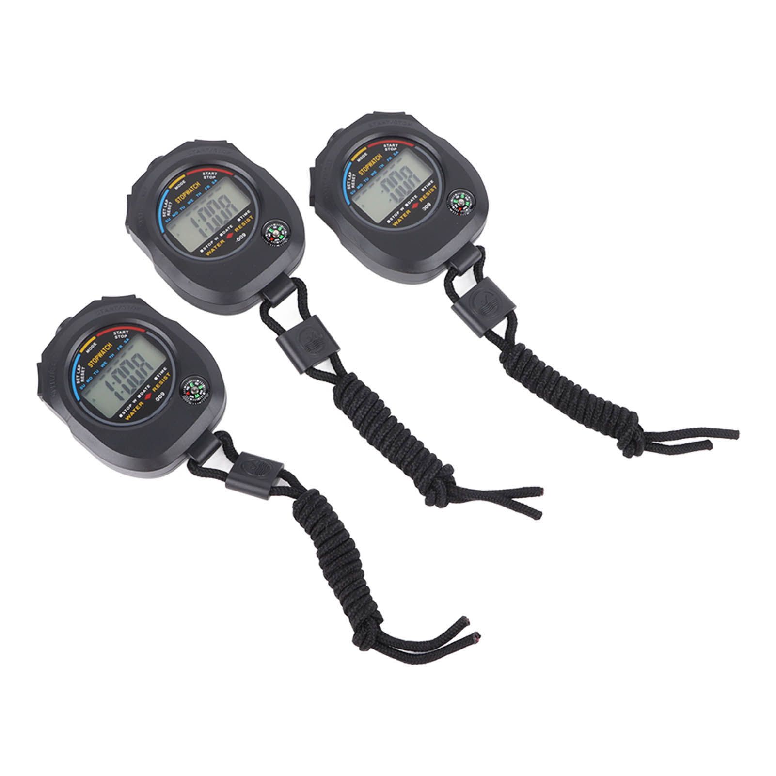 3 PCS Sports Stopwatch High Accuracy Waterproof 40mah Sports Stopwatch Timer for Running Swimming Basketball - Image 4