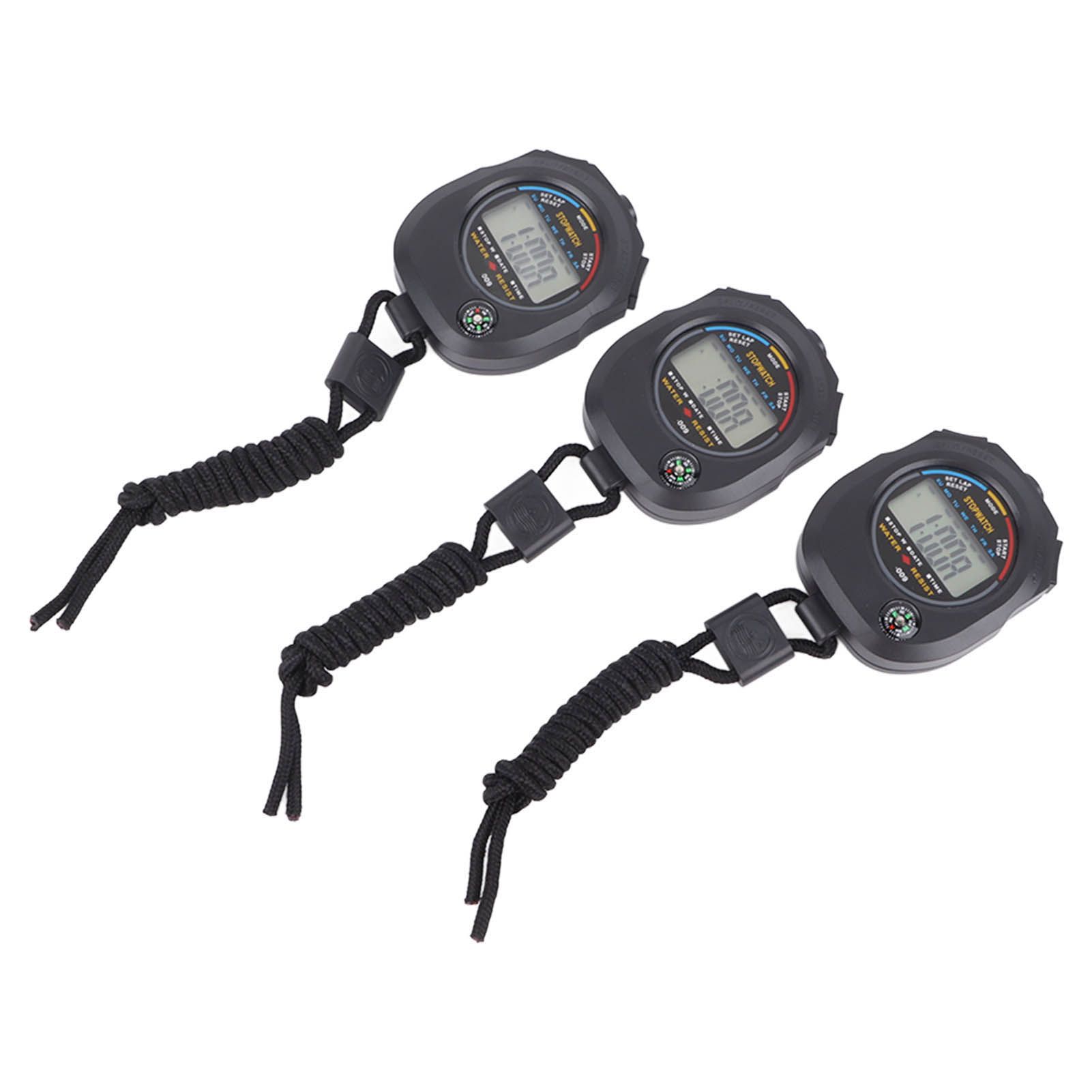 3 PCS Sports Stopwatch High Accuracy Waterproof 40mah Sports Stopwatch Timer for Running Swimming Basketball - Image 5