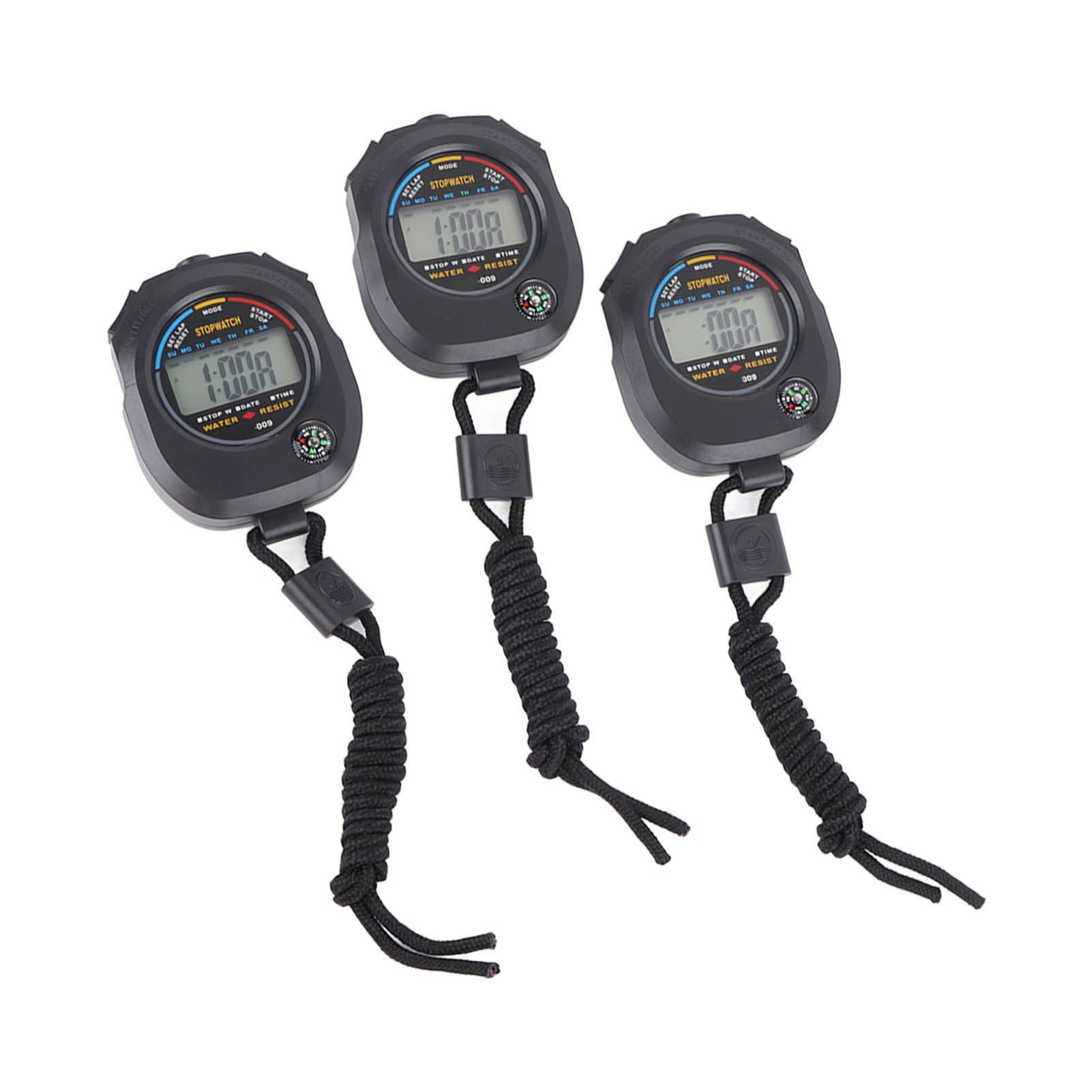 3 PCS Sports Stopwatch High Accuracy Waterproof 40mah Sports Stopwatch Timer for Running Swimming Basketball - Image 7