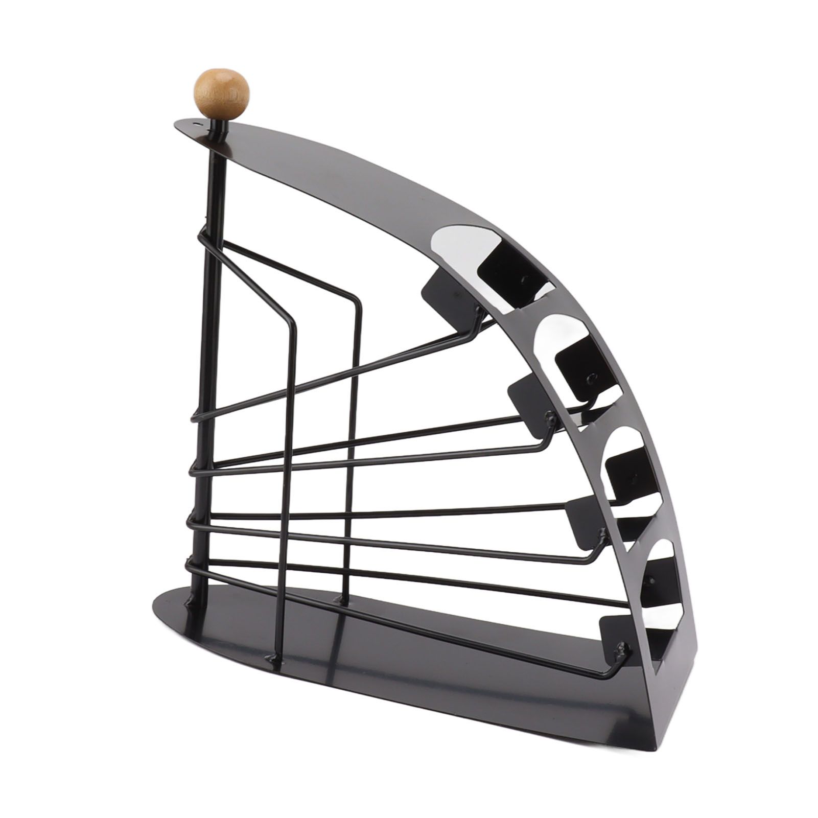 Remote Control Storage Rack Iron Holder Hollow 4 Compartment Remote Control Organizer Box for Desk Office - Image 1