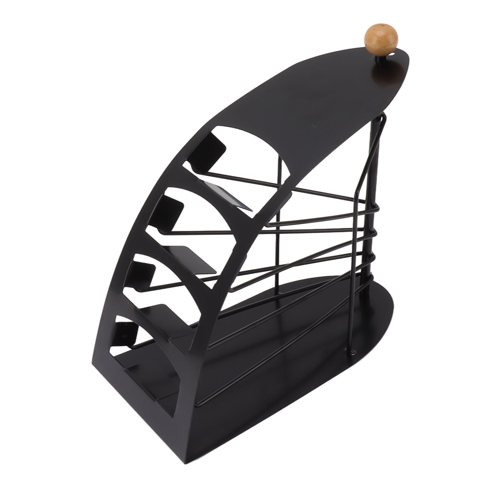 Remote Control Storage Rack Iron Holder Hollow 4 Compartment Remote Control Organizer Box for Desk Office - Image 2