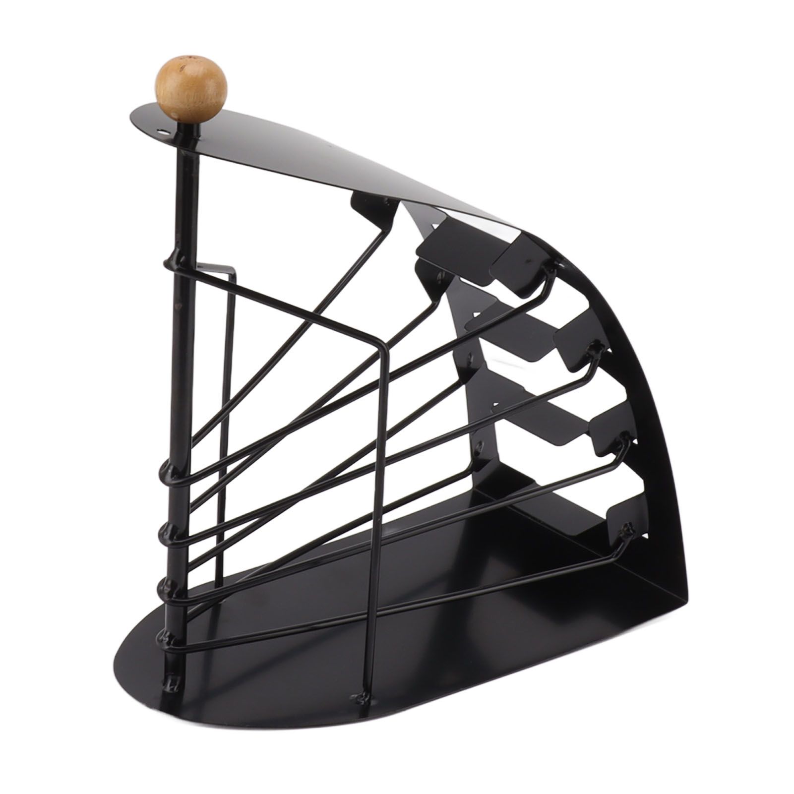 Remote Control Storage Rack Iron Holder Hollow 4 Compartment Remote Control Organizer Box for Desk Office - Image 3