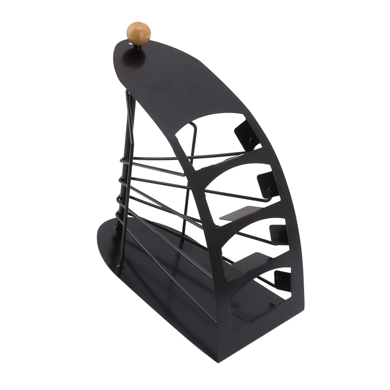 Remote Control Storage Rack Iron Holder Hollow 4 Compartment Remote Control Organizer Box for Desk Office - Image 5