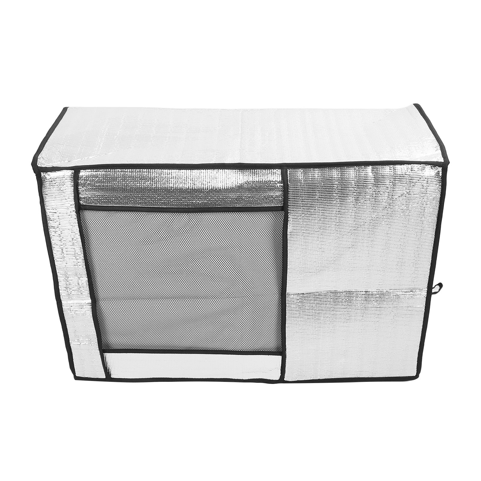 Silver AC Unit Cover Air Conditioner Unit Aluminum Foil Dustproof Rainproof Sunshield Cover 80x30x57cm / 31.5x11.8x22.4in - Image 1