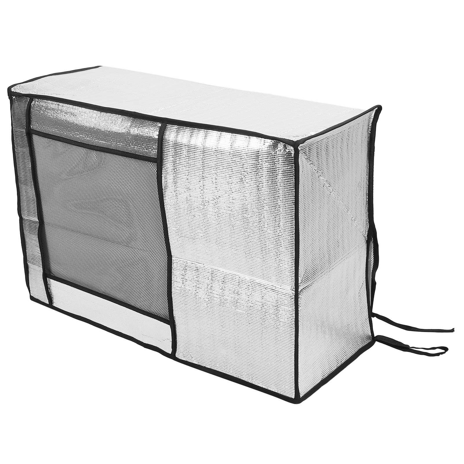 Silver AC Unit Cover Air Conditioner Unit Aluminum Foil Dustproof Rainproof Sunshield Cover 80x30x57cm / 31.5x11.8x22.4in - Image 2