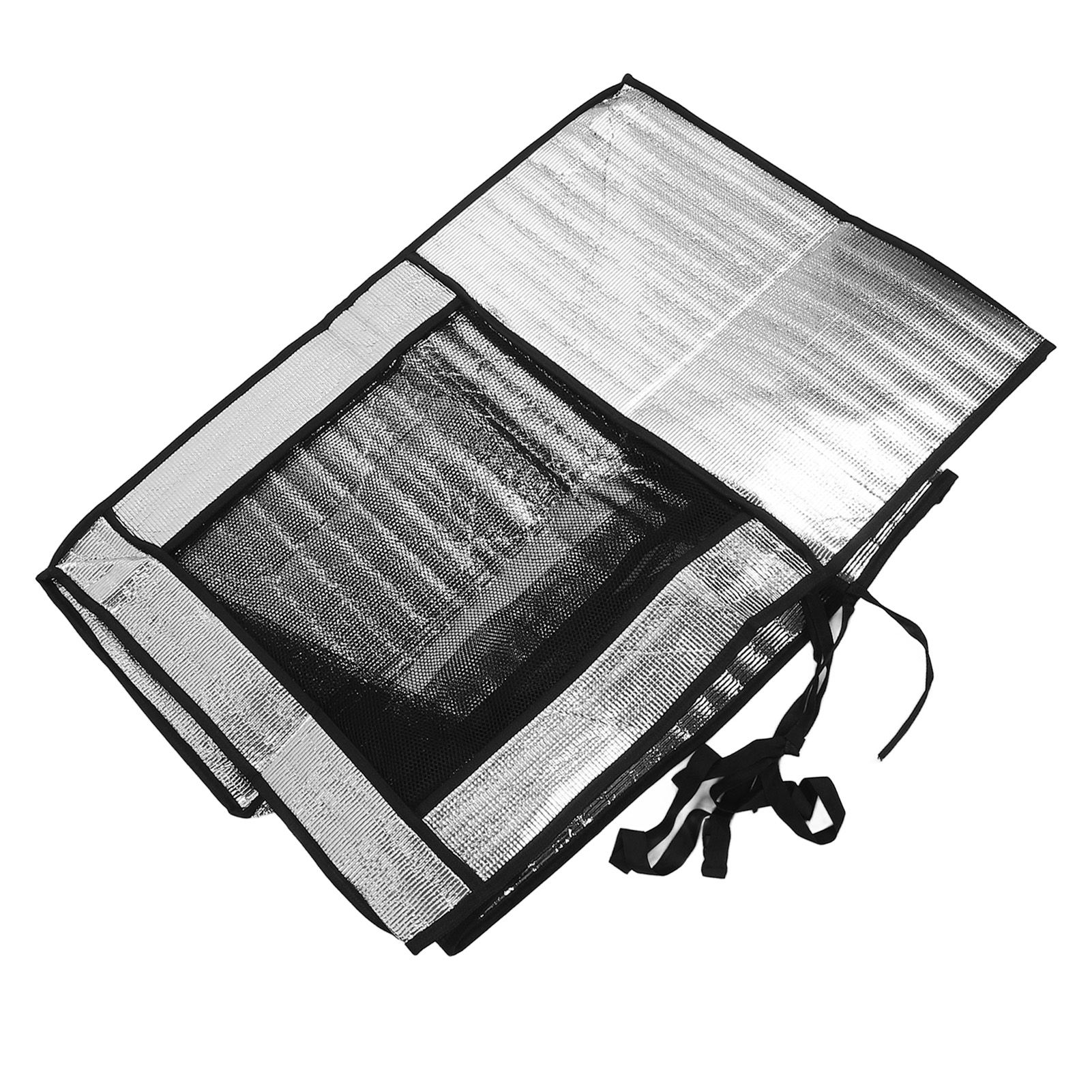 Silver AC Unit Cover Air Conditioner Unit Aluminum Foil Dustproof Rainproof Sunshield Cover 86x35x60cm / 33.9x13.8x23.6in - Image 5