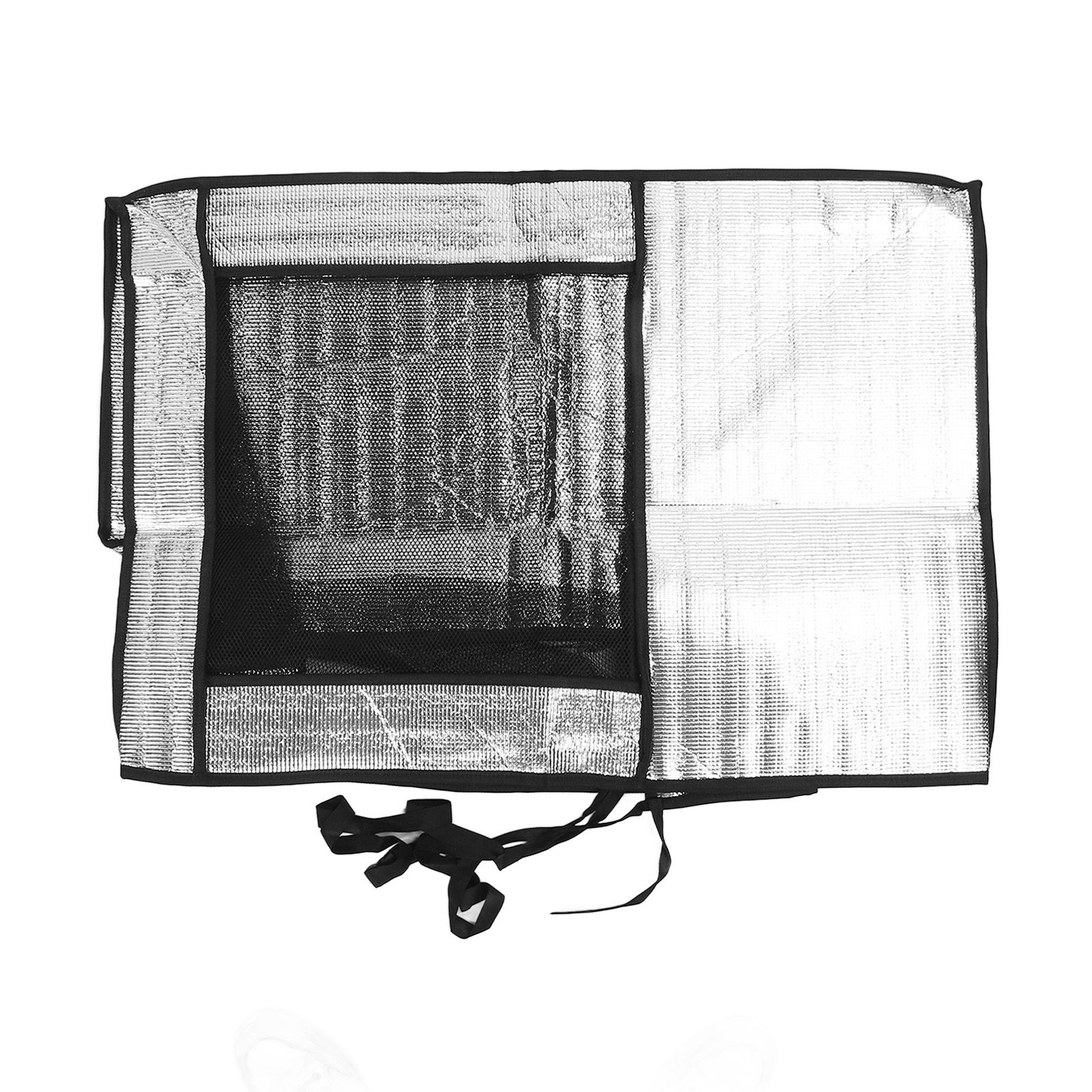 Silver AC Unit Cover Air Conditioner Unit Aluminum Foil Dustproof Rainproof Sunshield Cover 96x40x70cm / 37.8x15.7x27.6in - Image 3