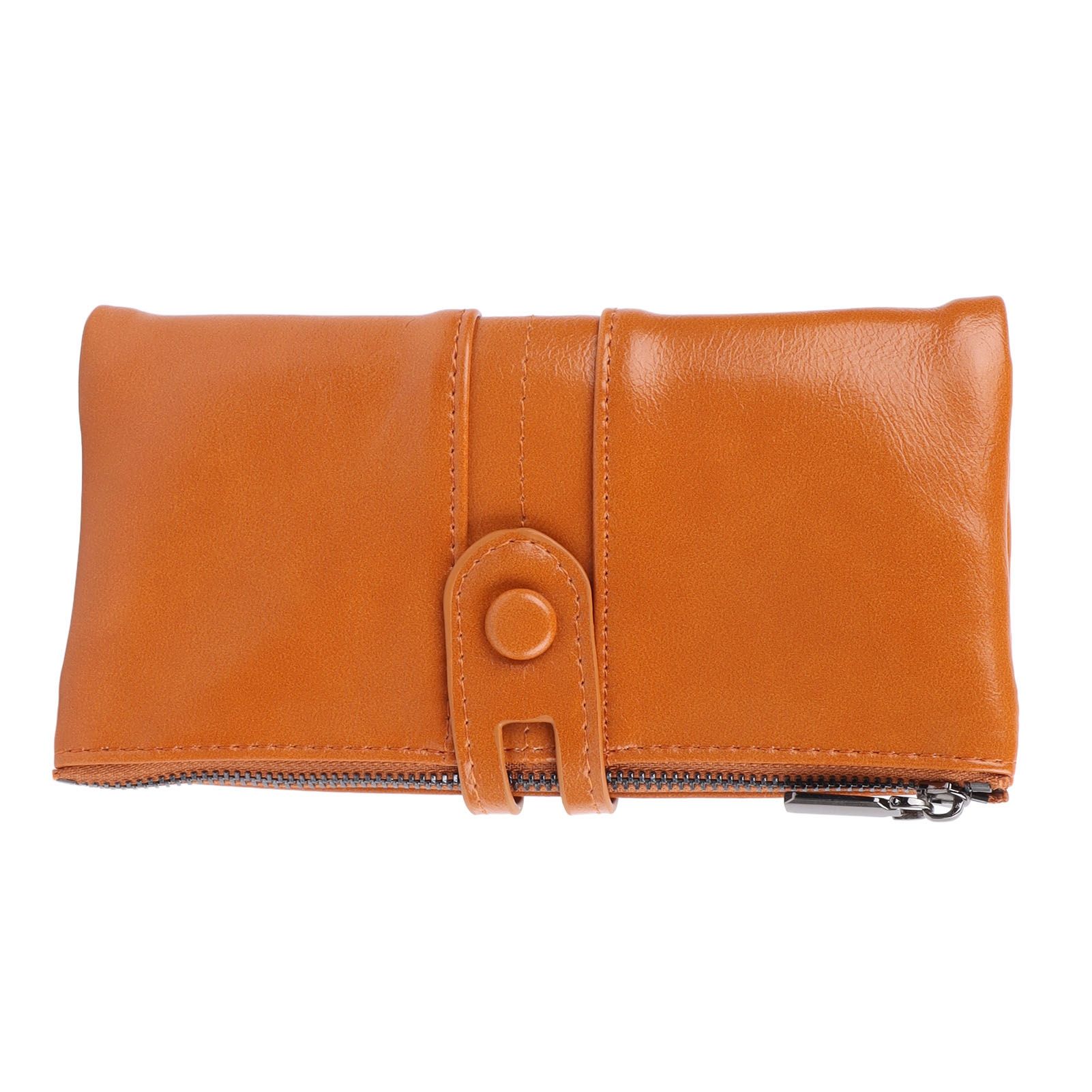 Women Wallet RFID Blocking Large Capacity Zipper Closure PU Leather Retro Style Lady Wallet - Image 6