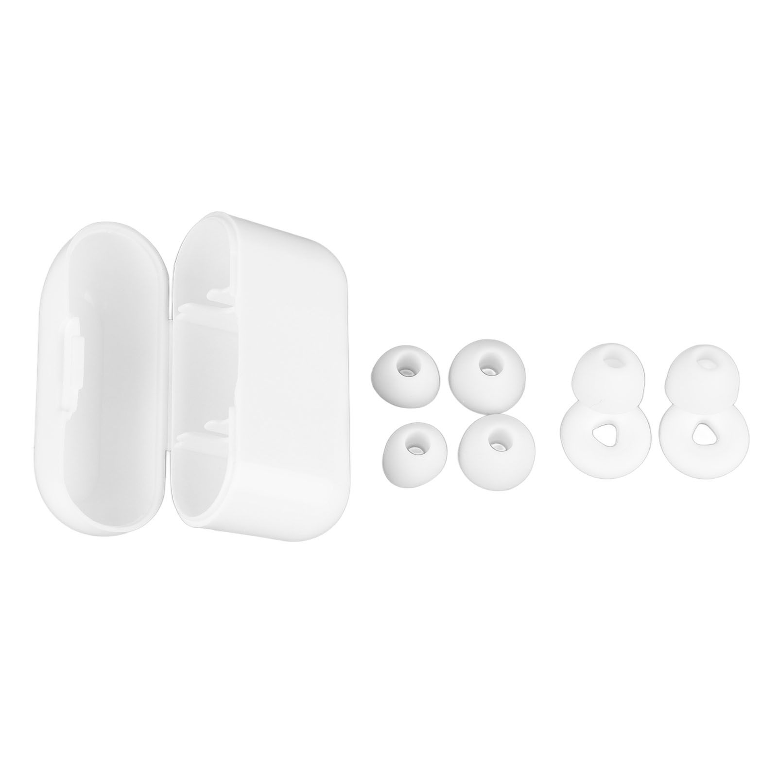 3 Pairs Noise Cancelling Silicone Ear Plugs Reusable Noise Reduction Waterproof Earplugs for Sleeping Swimming Ring Shape White - Image 2