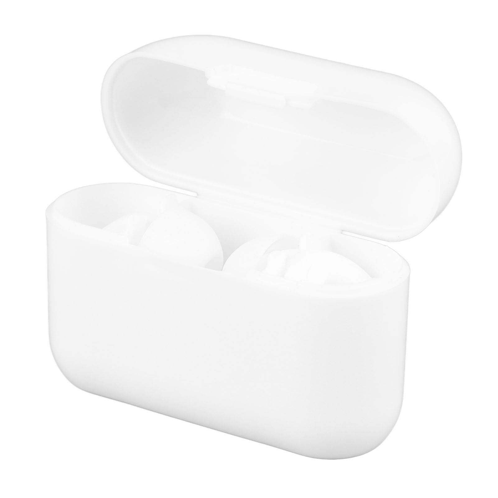3 Pairs Noise Cancelling Silicone Ear Plugs Reusable Noise Reduction Waterproof Earplugs for Sleeping Swimming Ring Shape White - Image 4